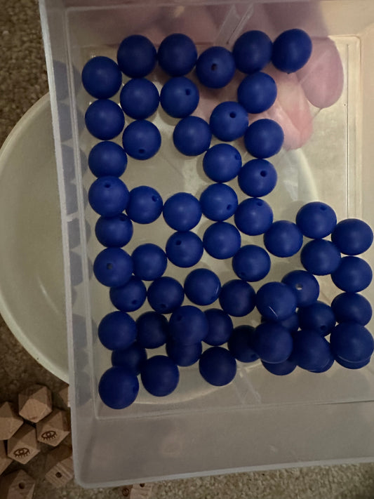 15mm solid color silicone beads