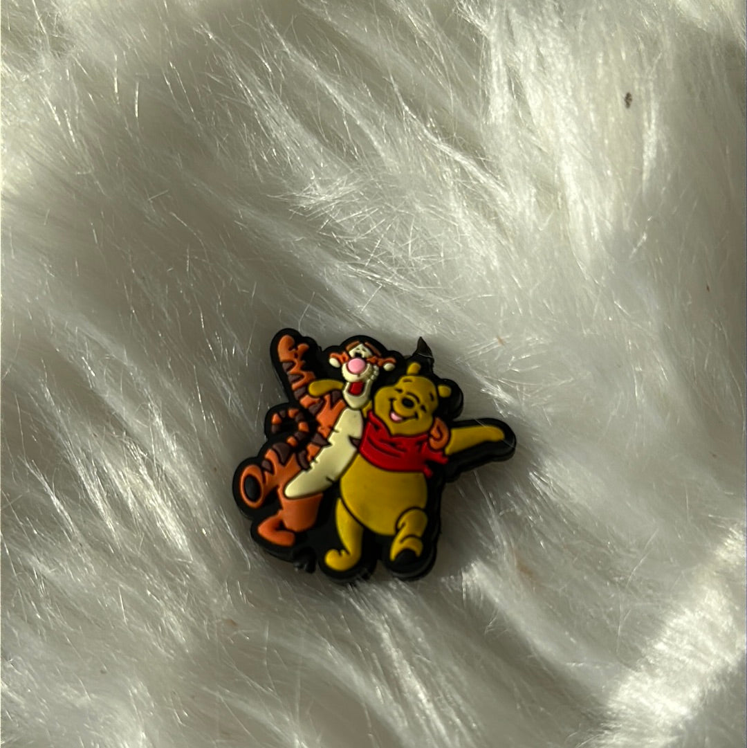 #300 tiger and bear silicone focal beads