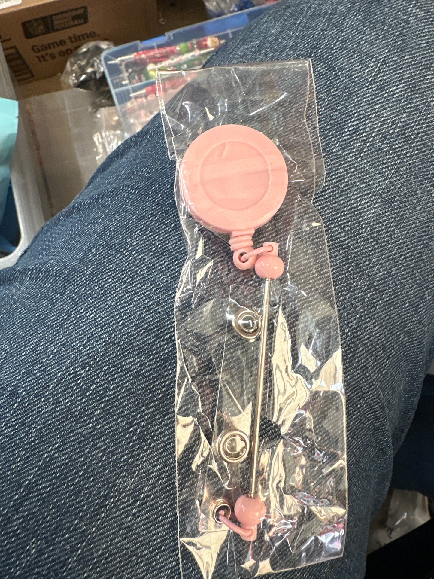Beadable badge reel