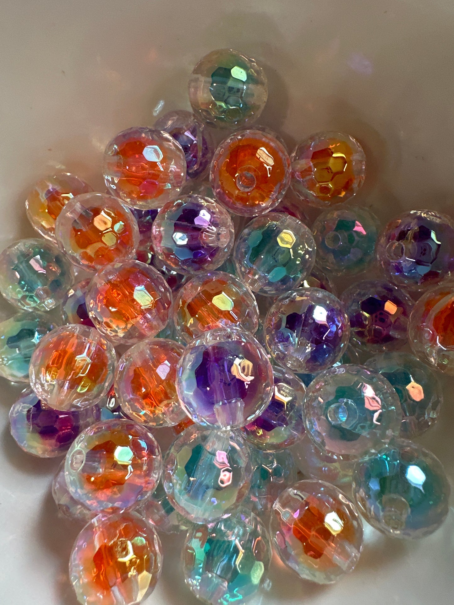 #17 16mm double layered disco beads