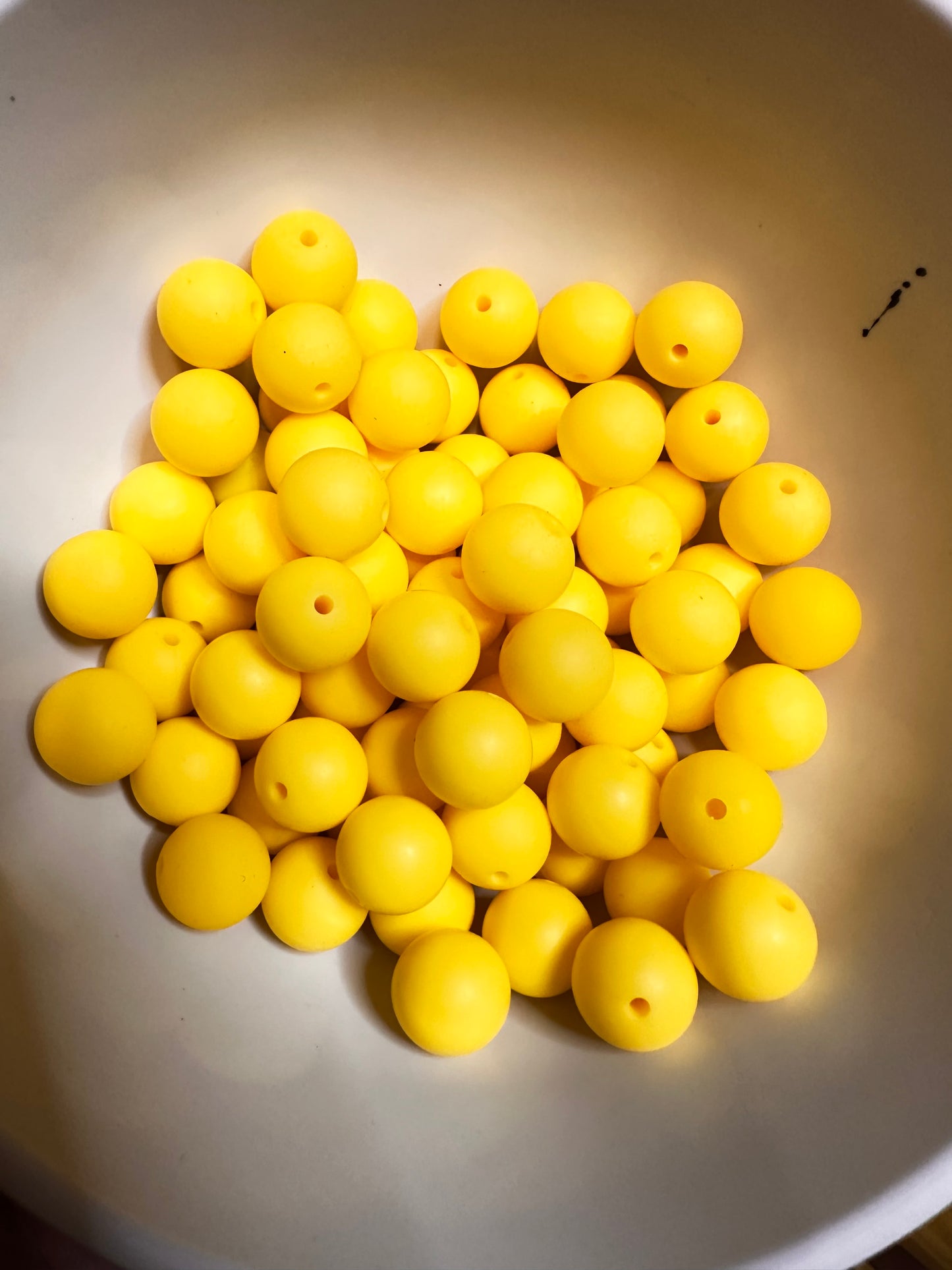 15mm solid color silicone beads