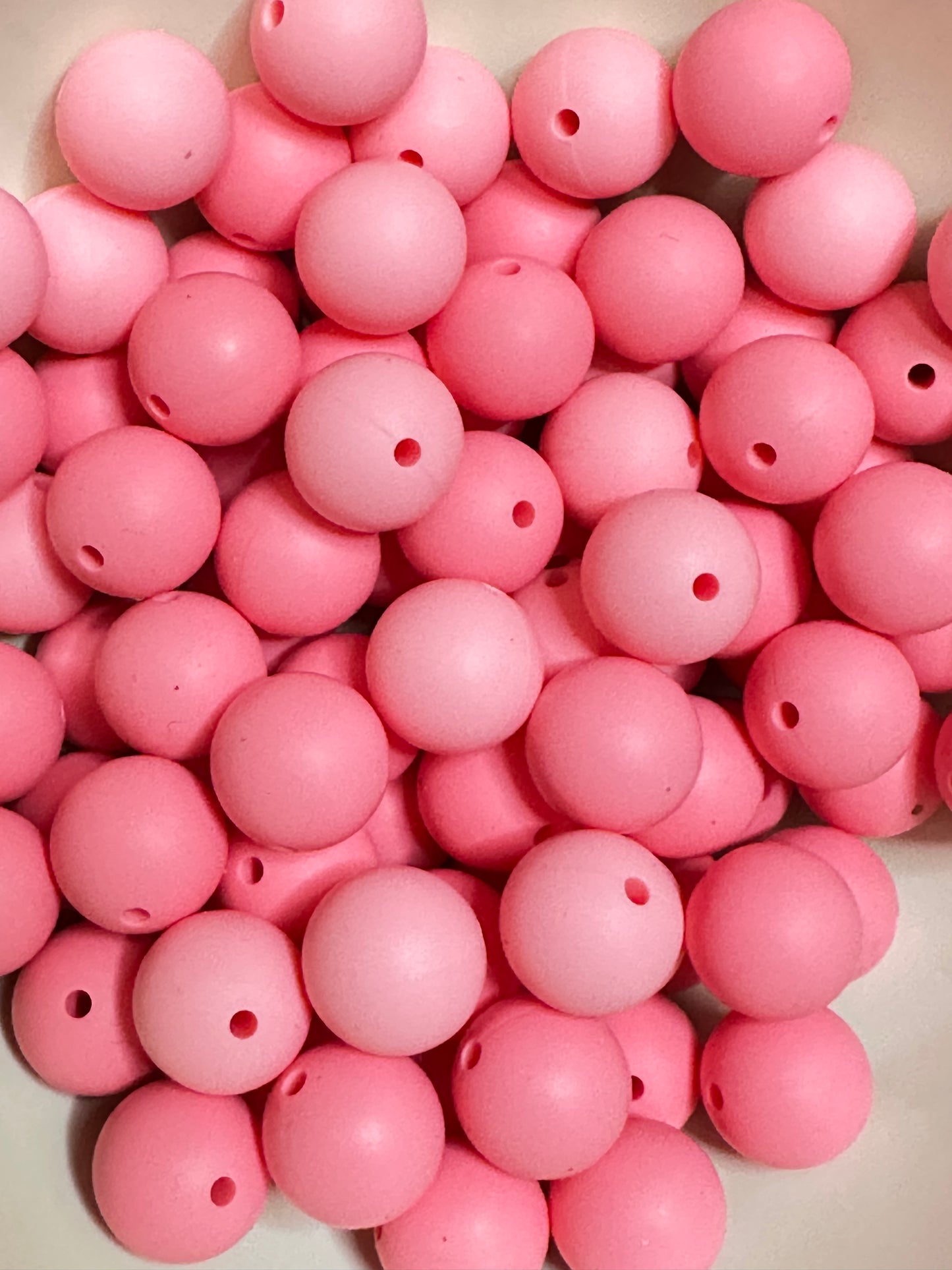 15mm solid color silicone beads