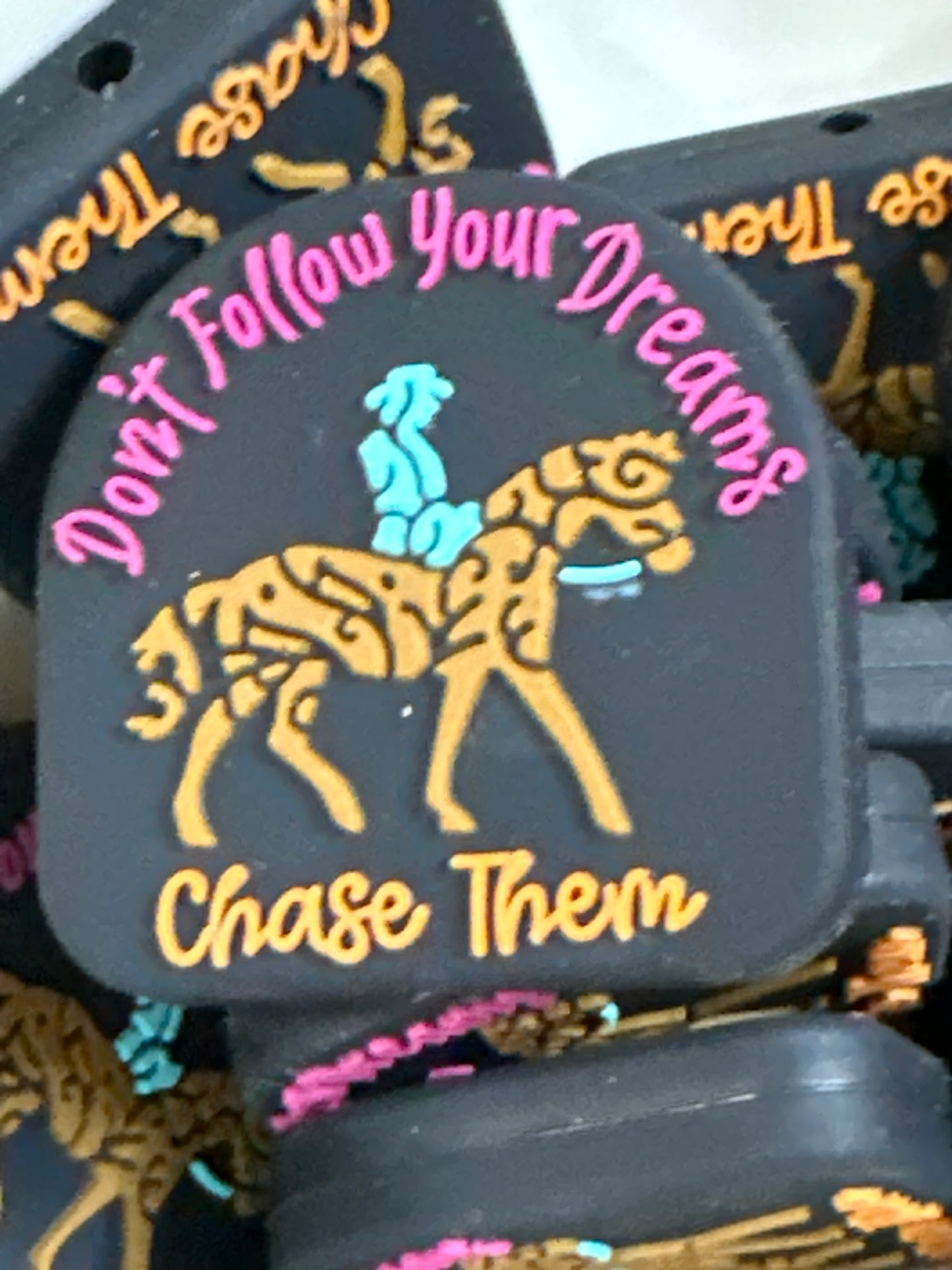 #494 don’t follow your dreams silicone focal beads