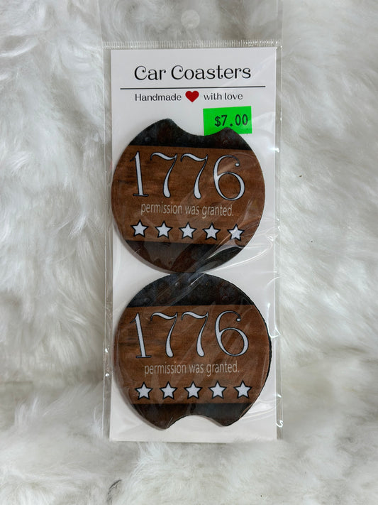 1776 car coaster set