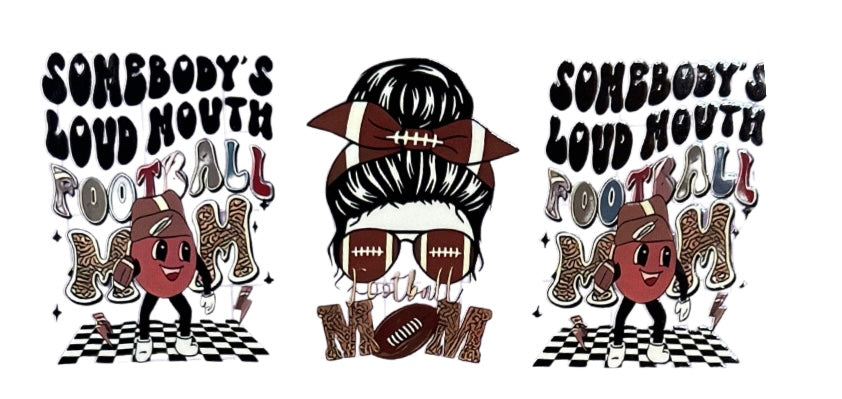 #10 football mom UVDTF wrap