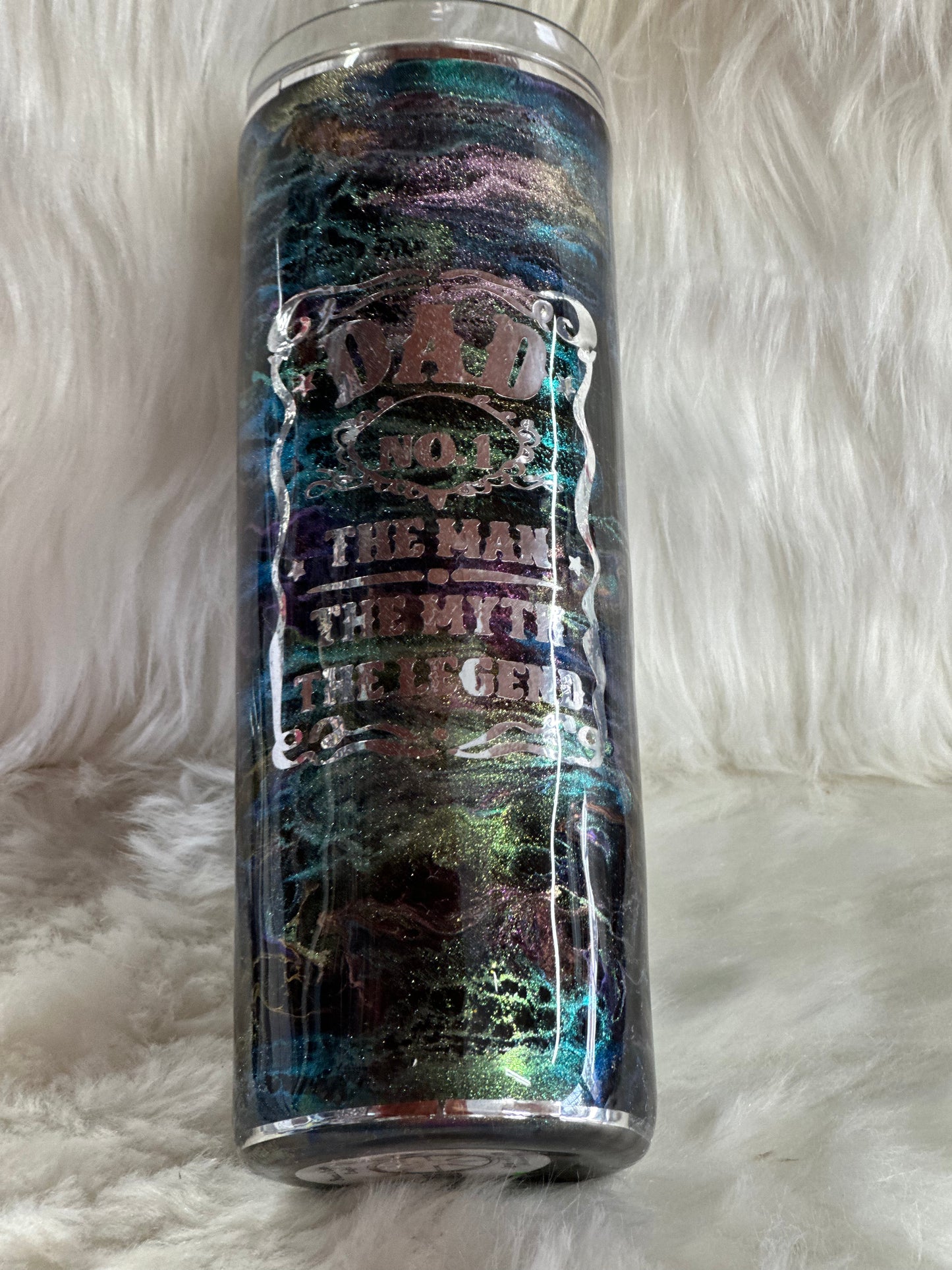 #46 20oz alc ink dad tumbler