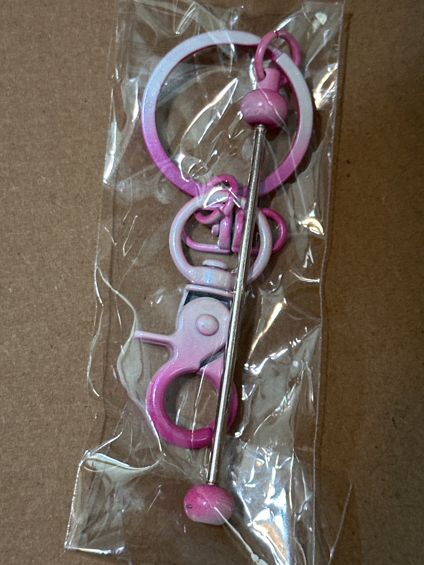Beadable keychain bars