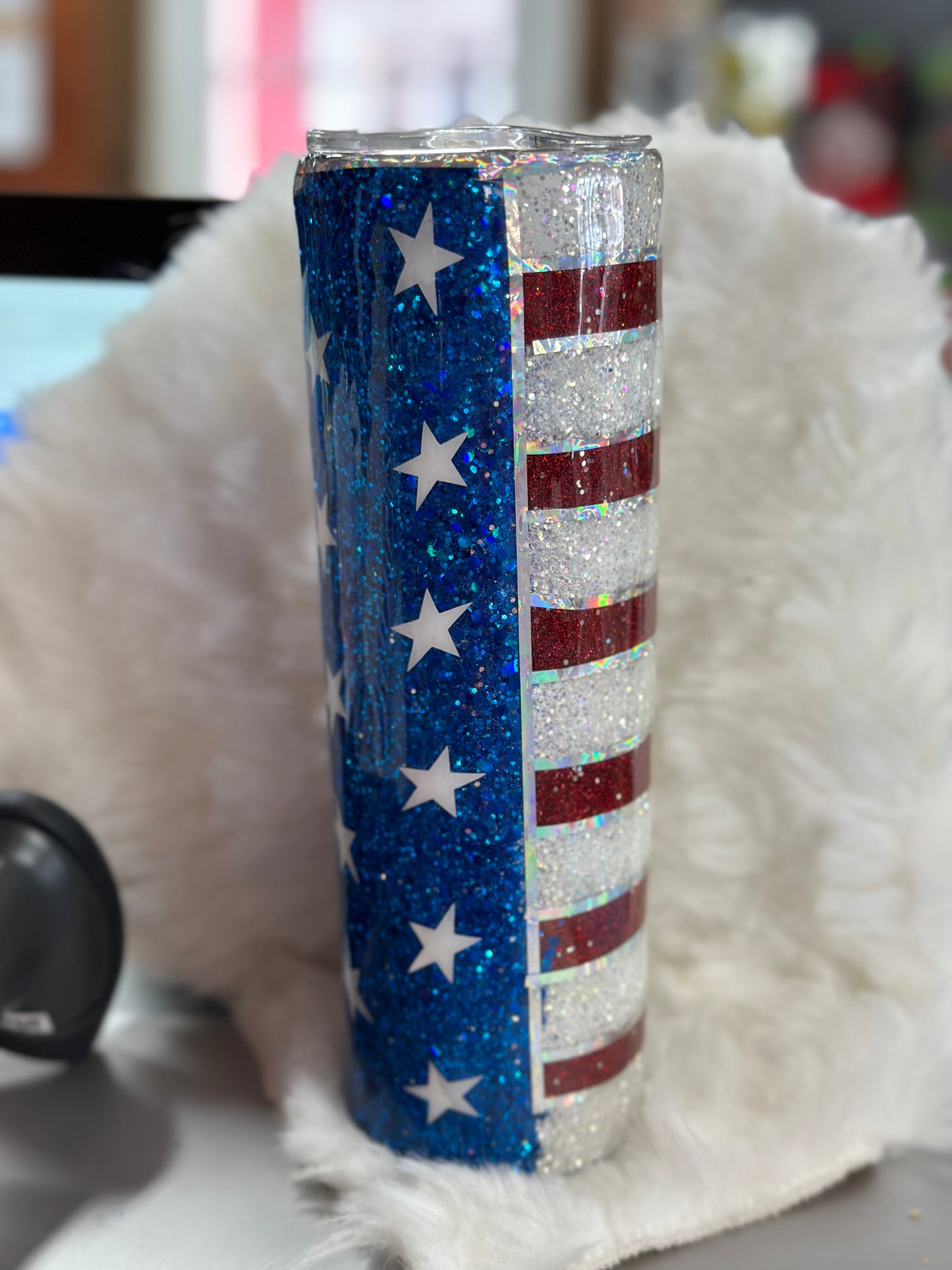 #33 30oz American flag tumbler