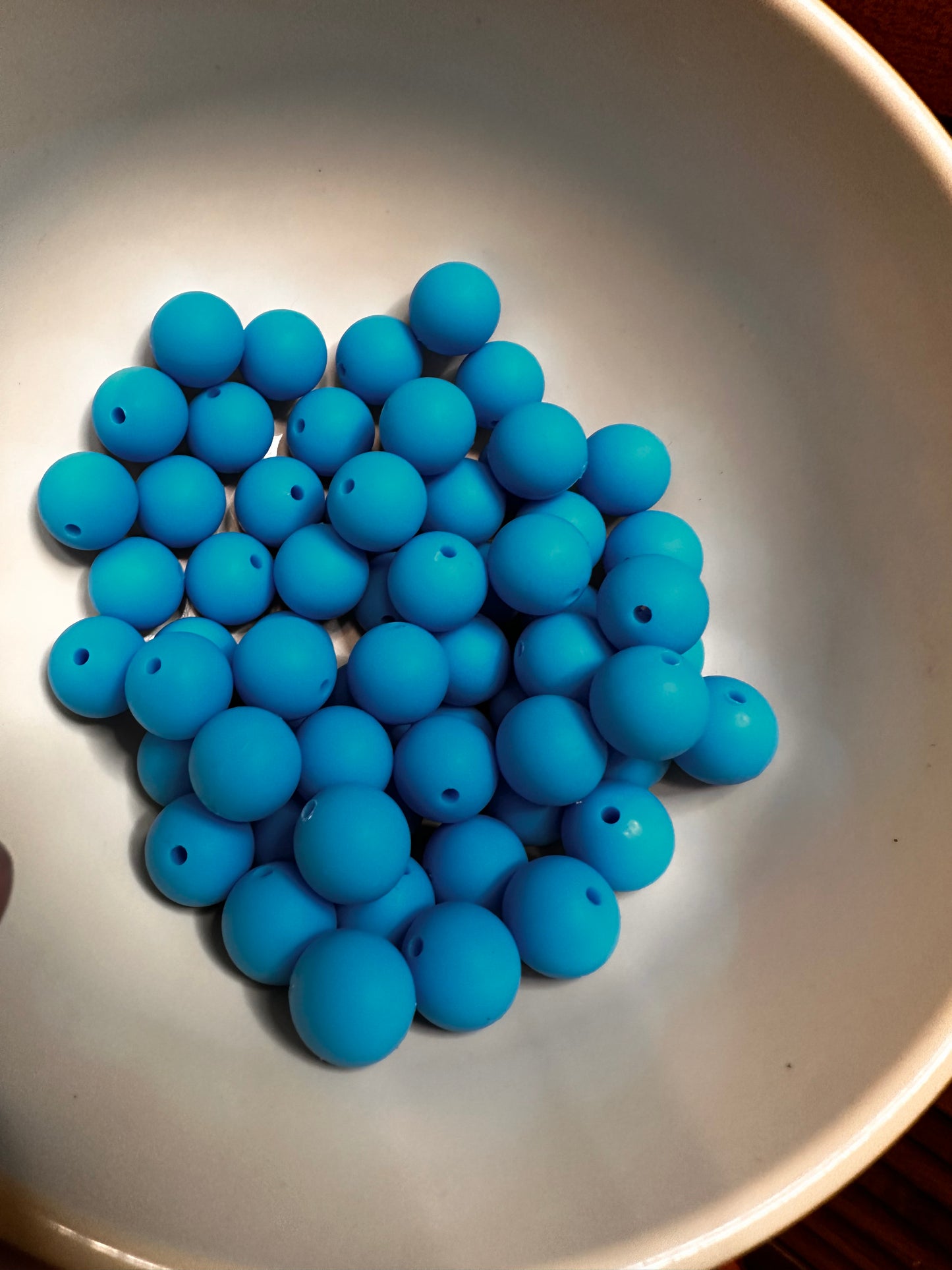 15mm solid color silicone beads