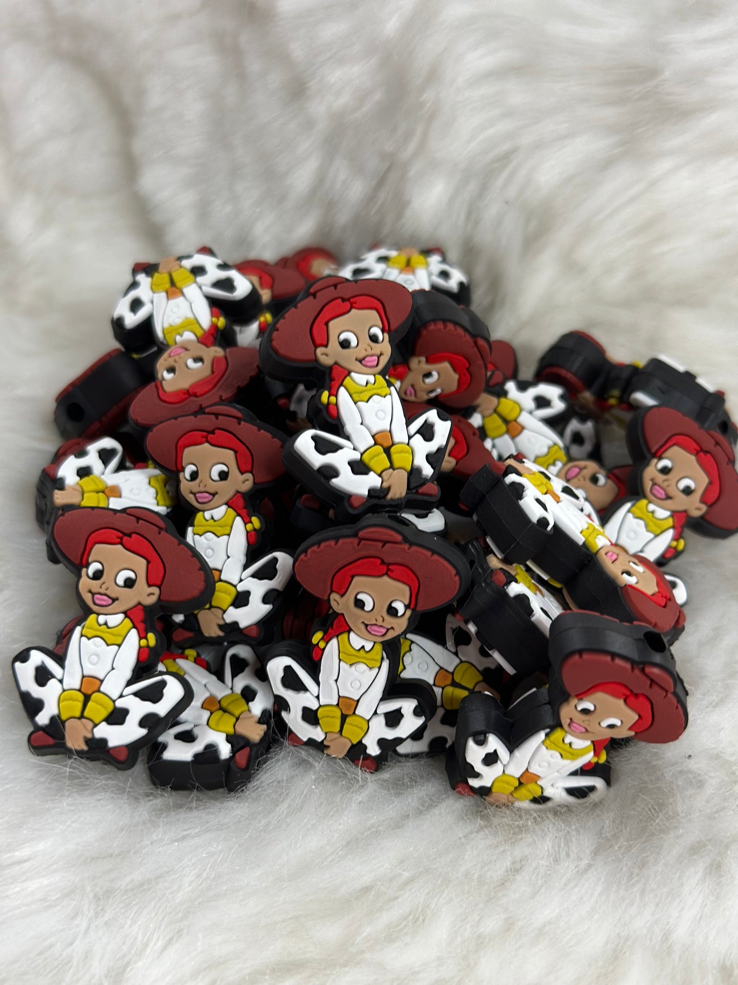 #75 Cowgirl silicone focal beads