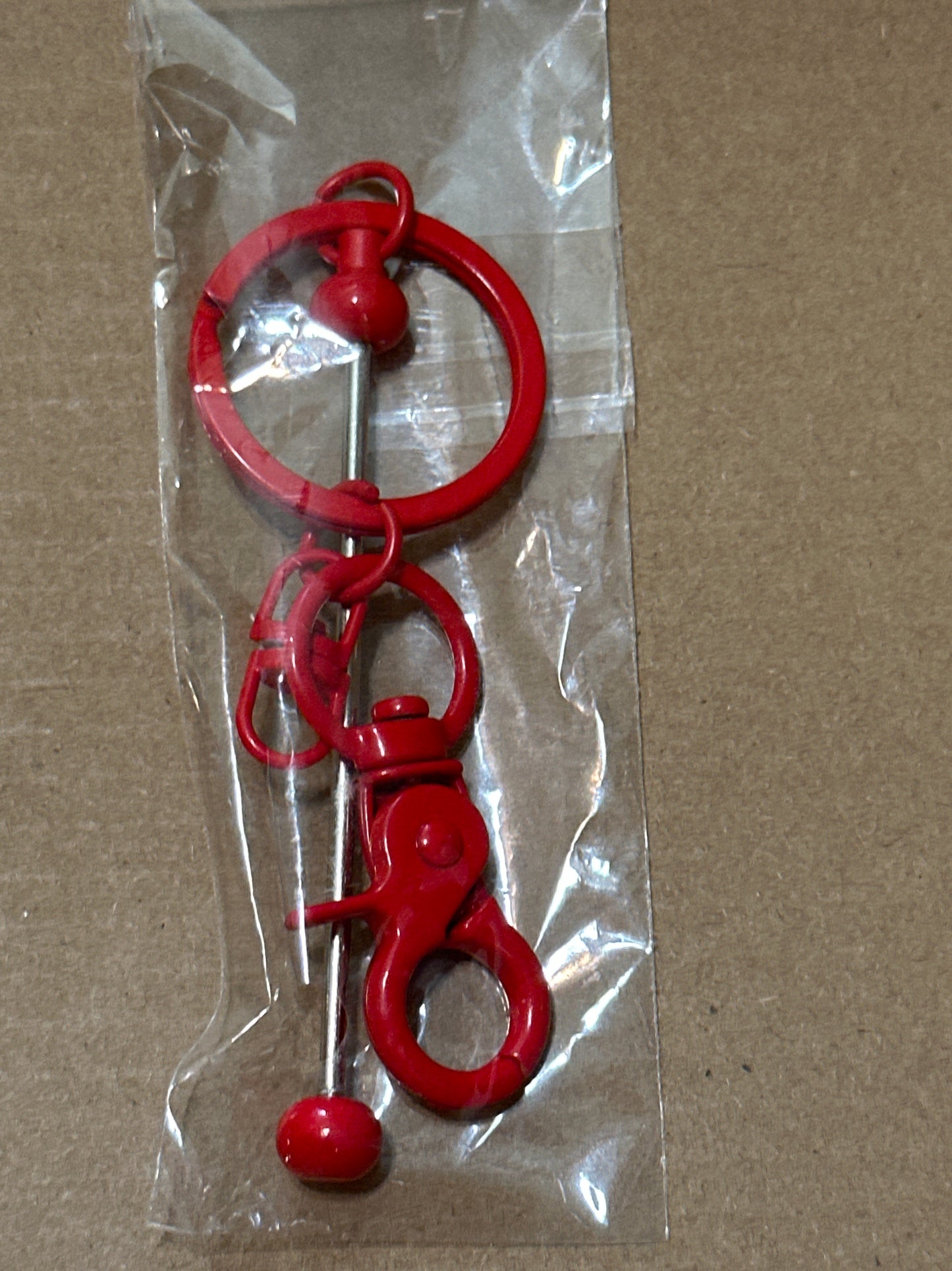 Beadable keychain bars