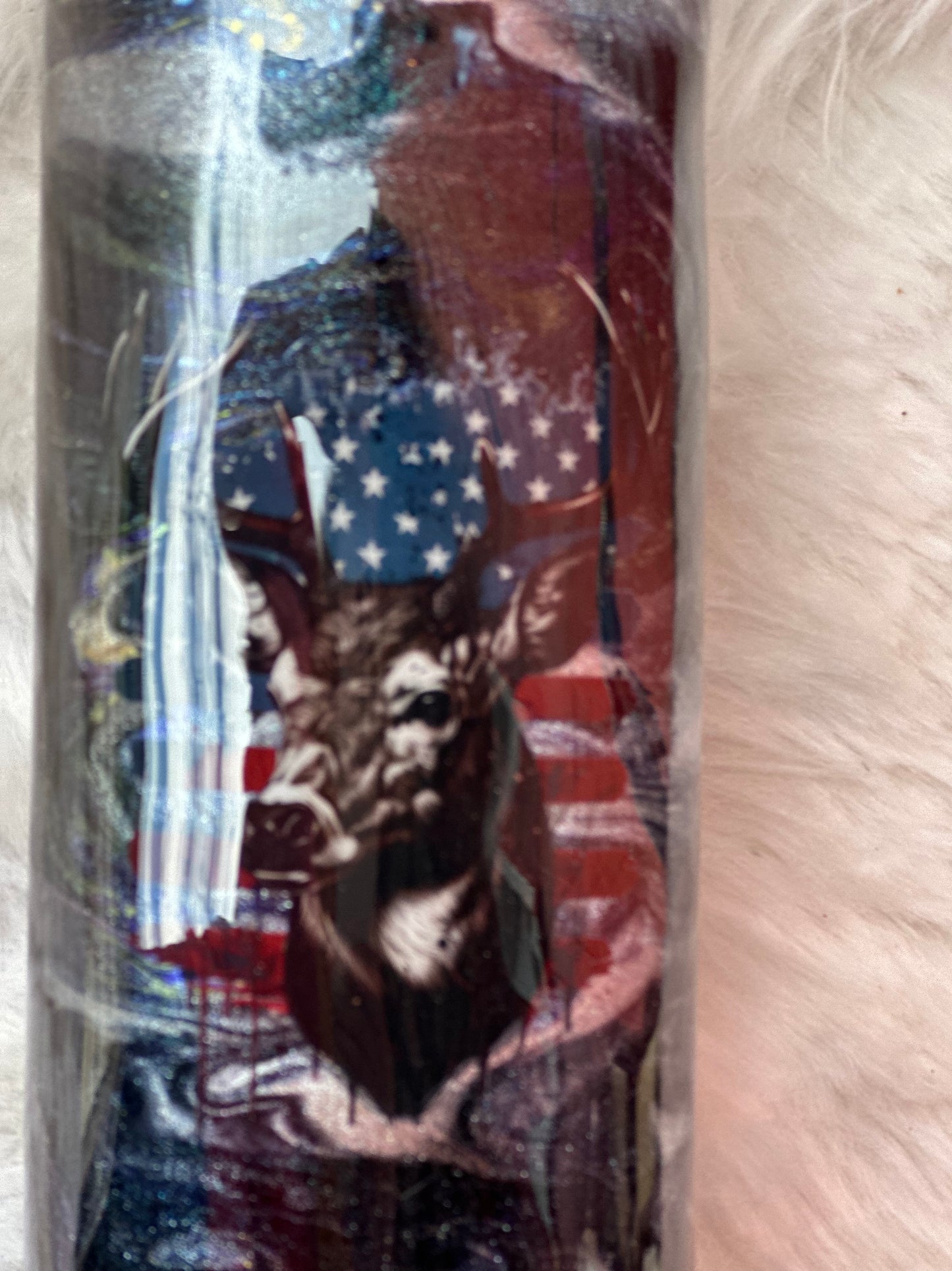 #14 30oz alc ink deer tumbler