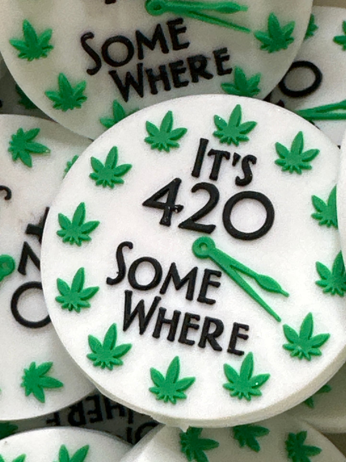 #424 It’s 420 somewhere silicone focal beads