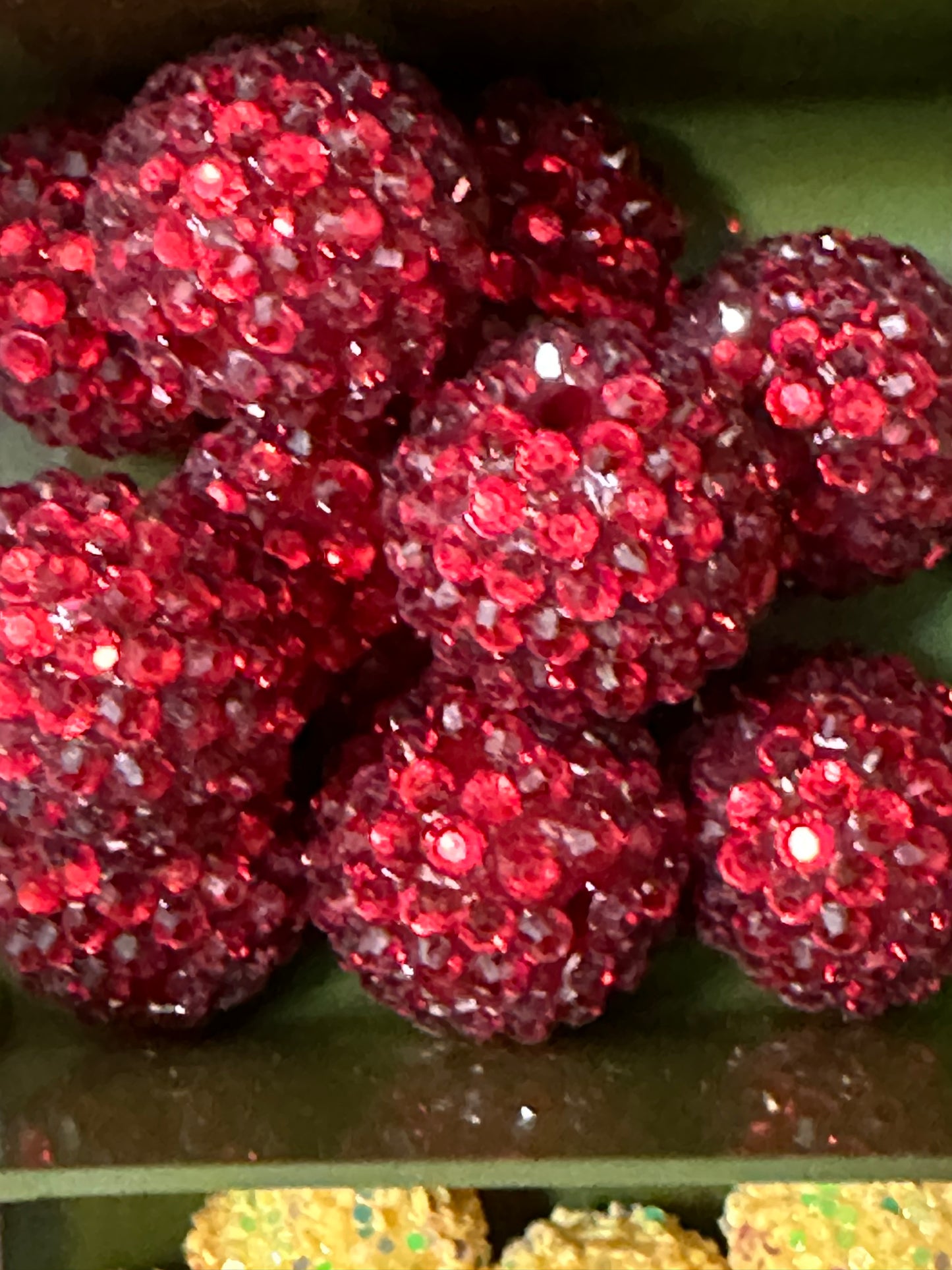 20mm rhinestone acrylic beads
