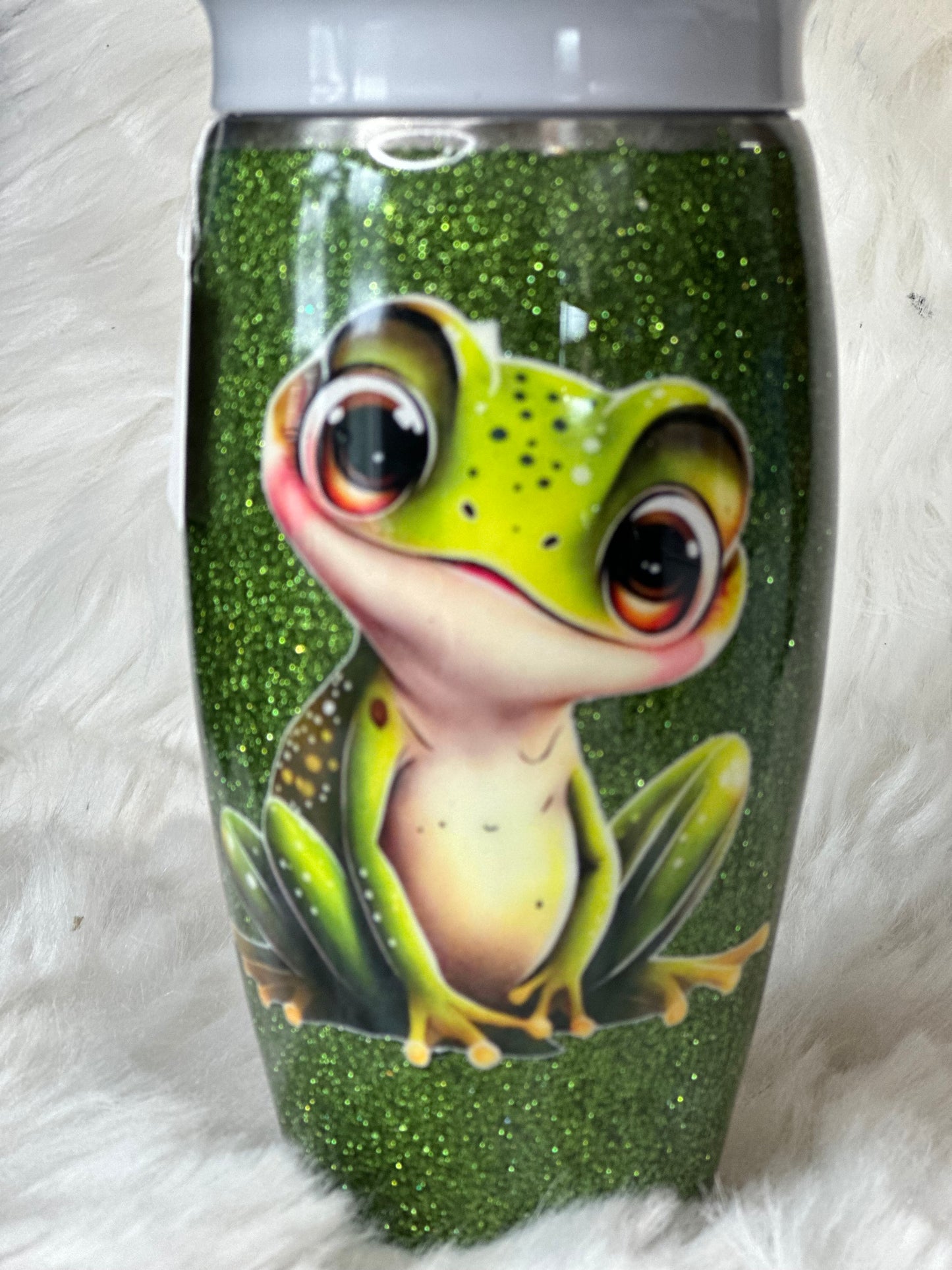 #13 male frog 12oz all around sippy cup