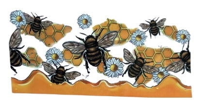 #11 bees UVDTF wraps