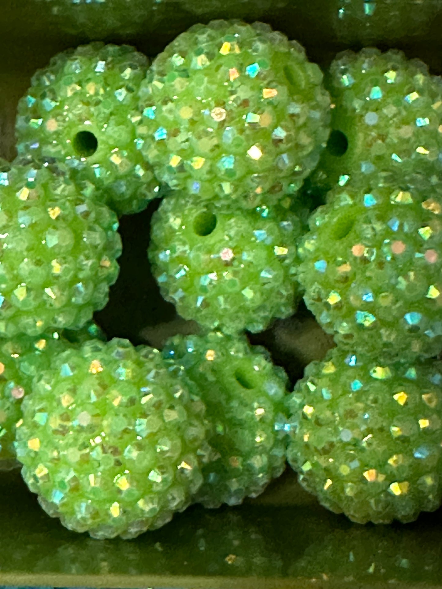 20mm rhinestone acrylic beads