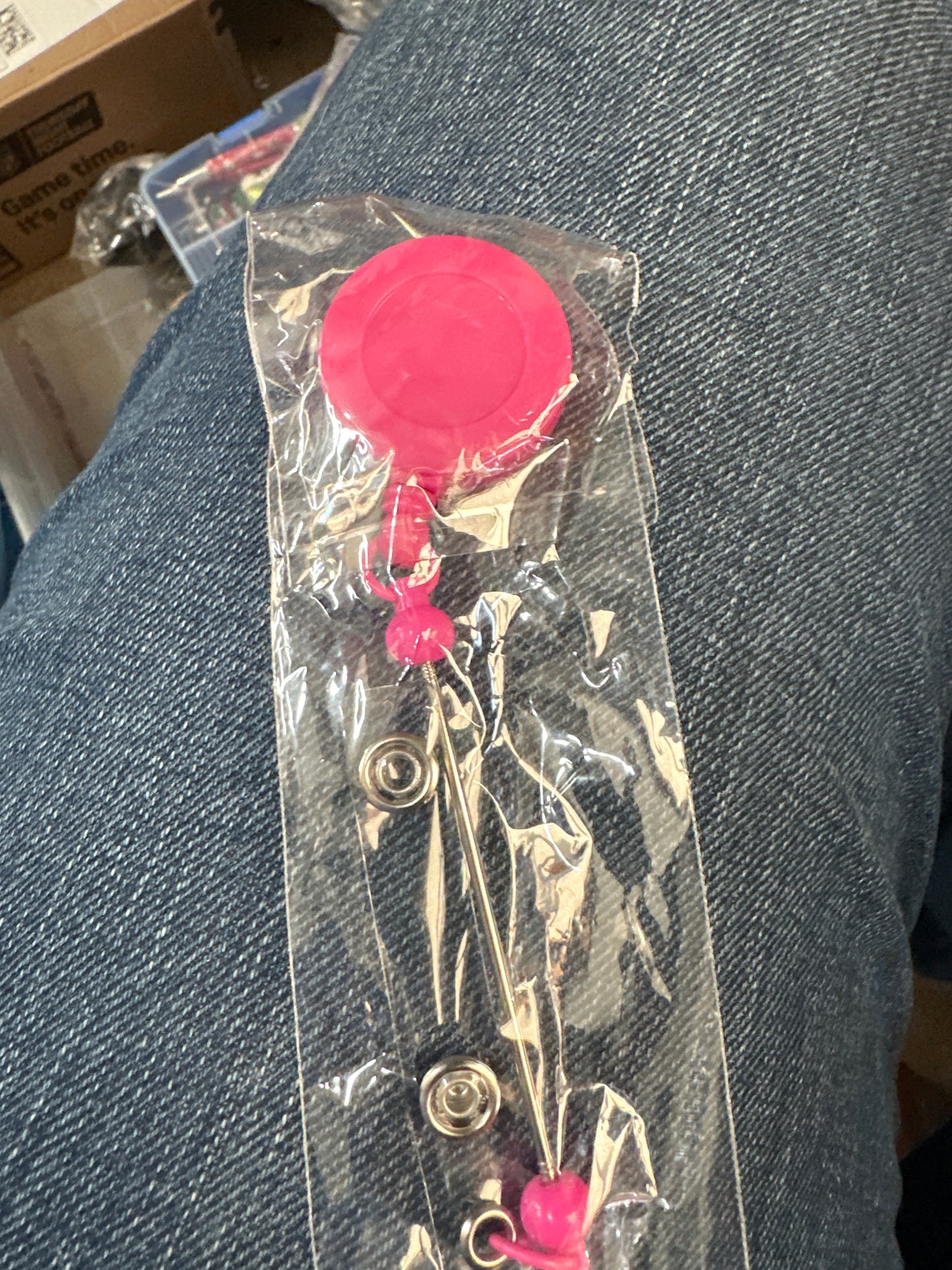 Beadable badge reel