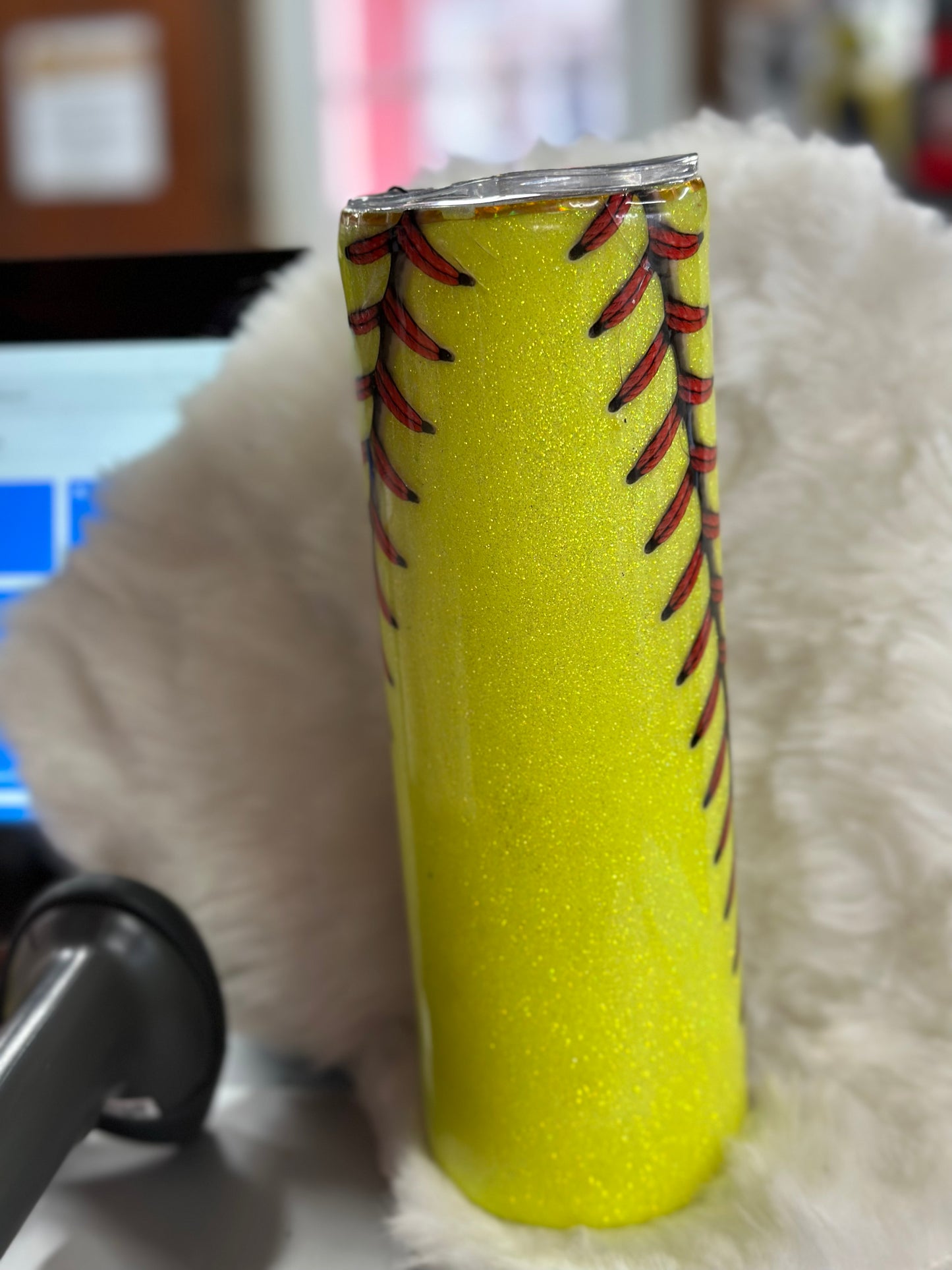 #34 30oz softball tumbler