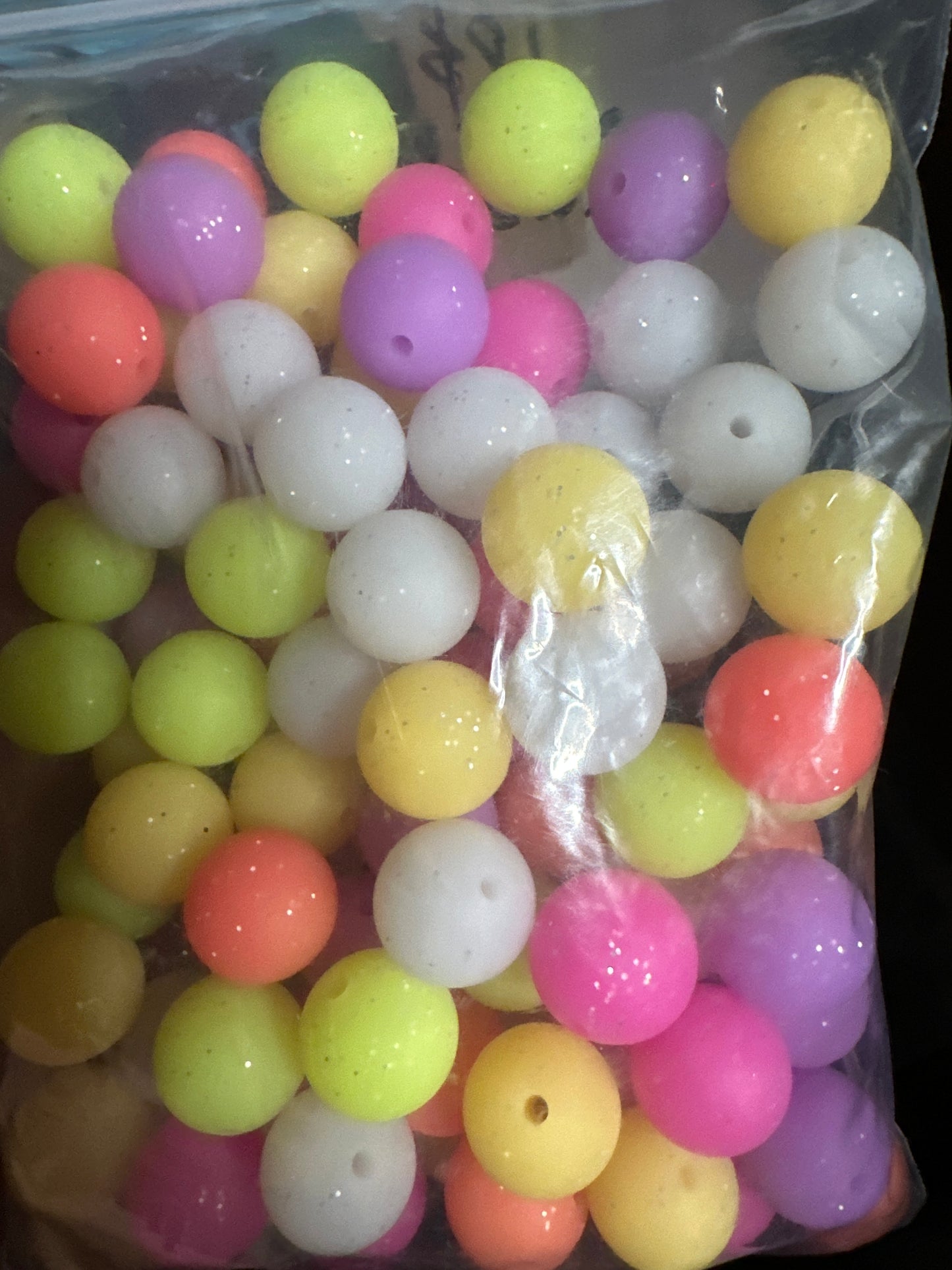 #10 15mm glow in the dark luminous silicone beads