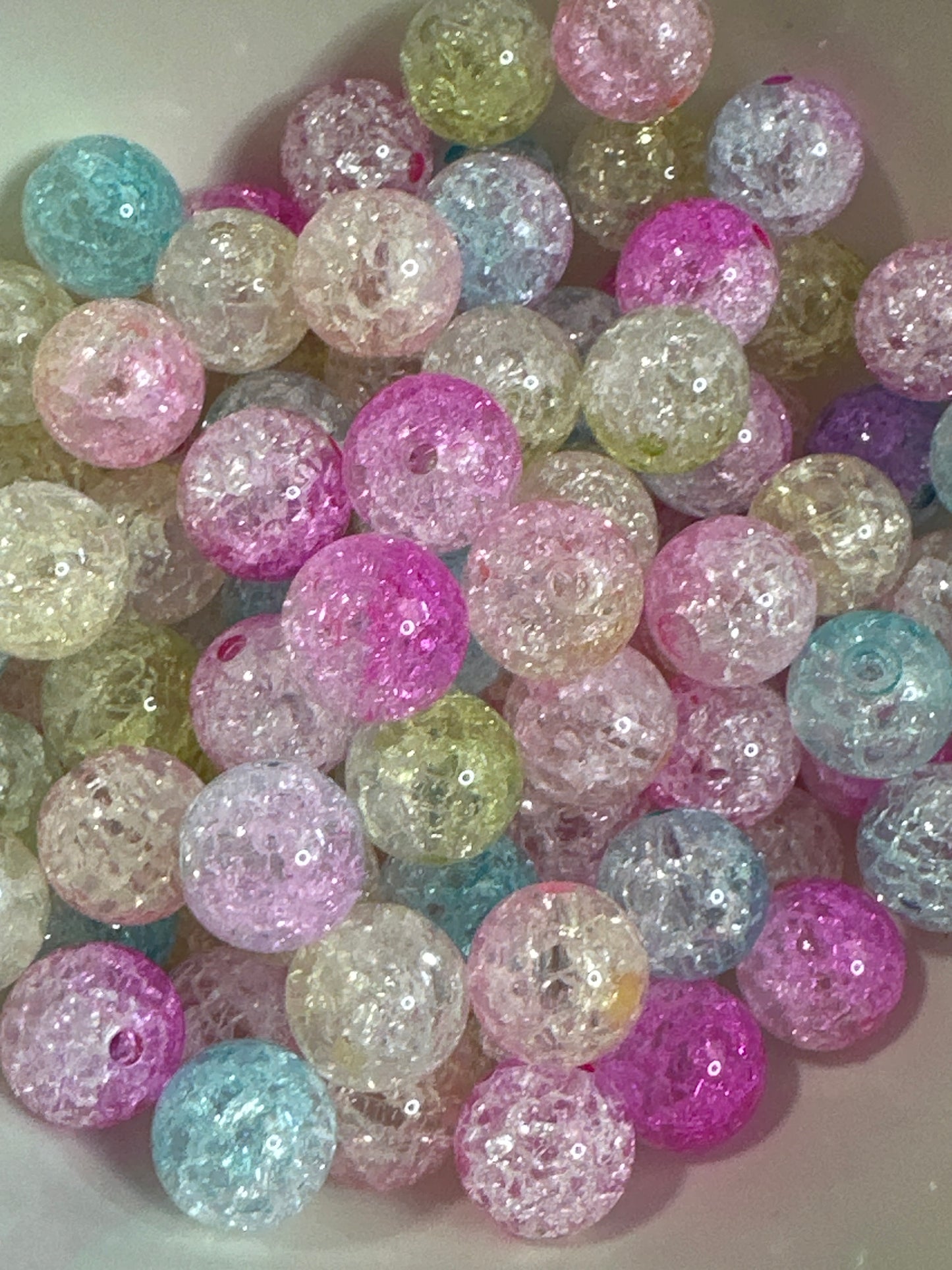 #11 16mm bubbles acrylic bead mix