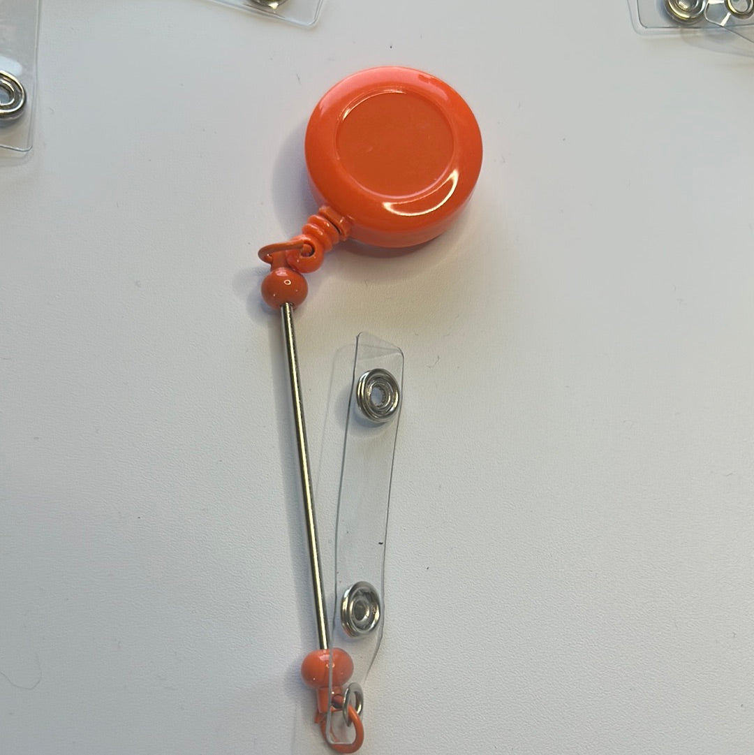 Beadable badge reel