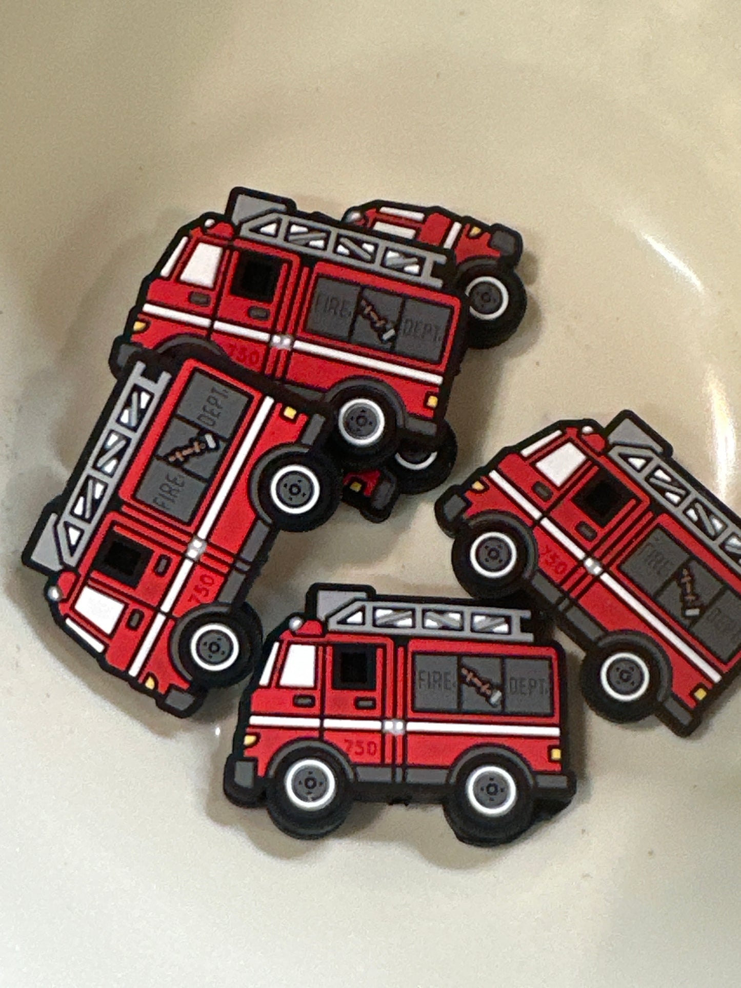 #414 fire truck silicone focal