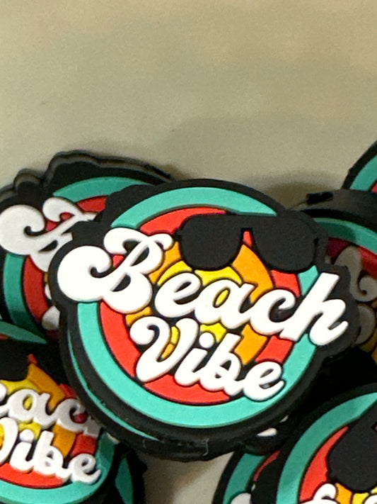 #431 Beach vibe silicone focal beads