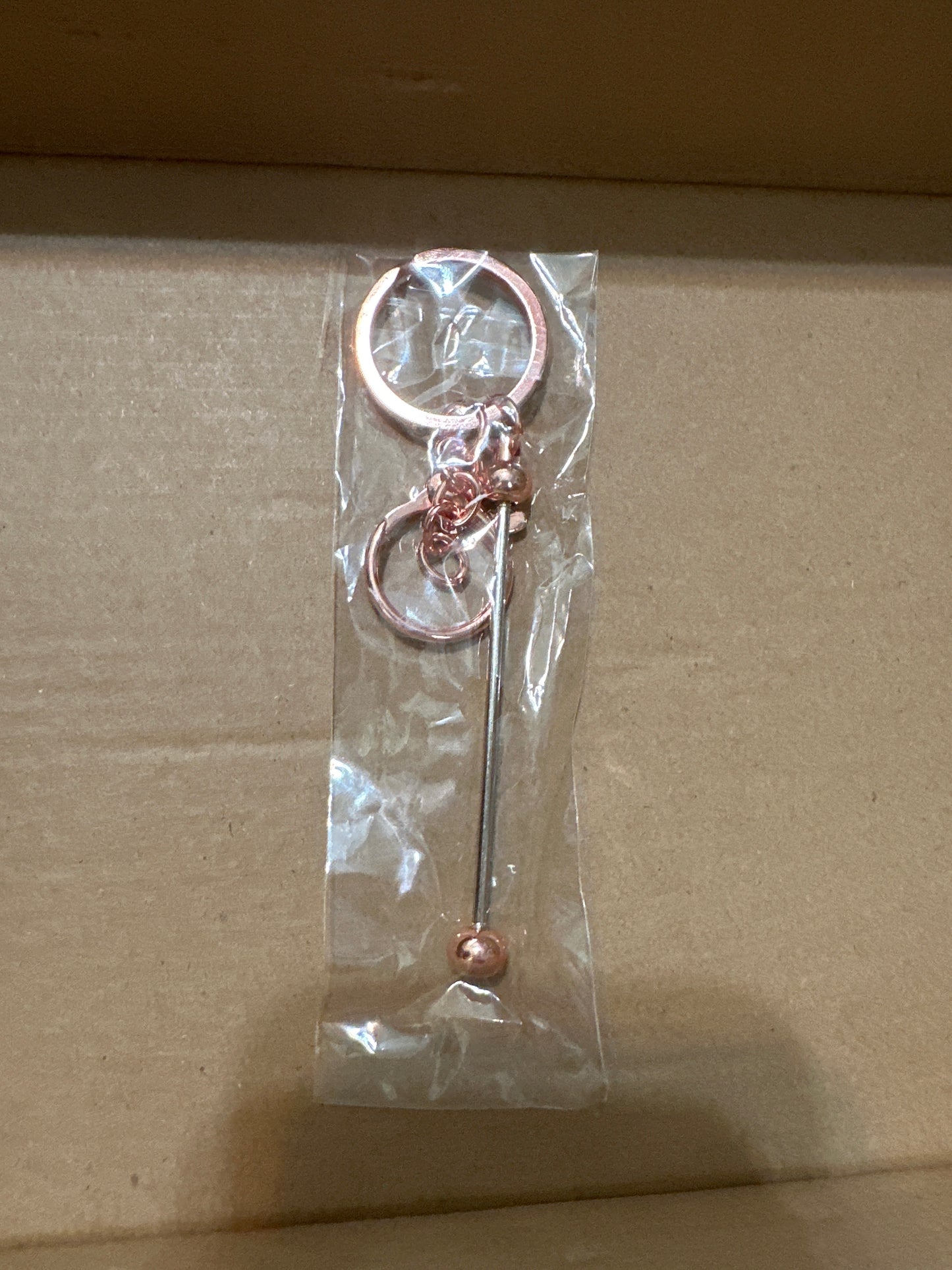 Beadable keychain bars