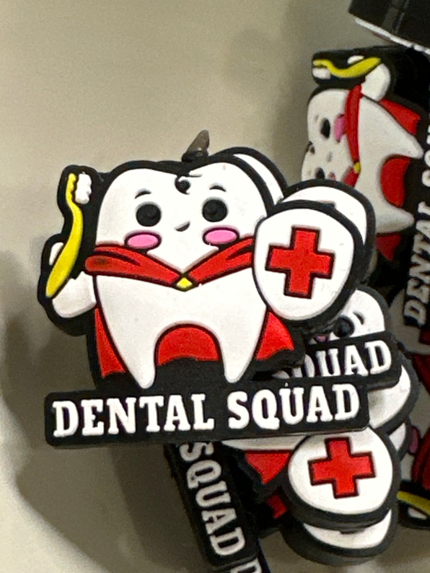 #432 dental squad silicone focal bead