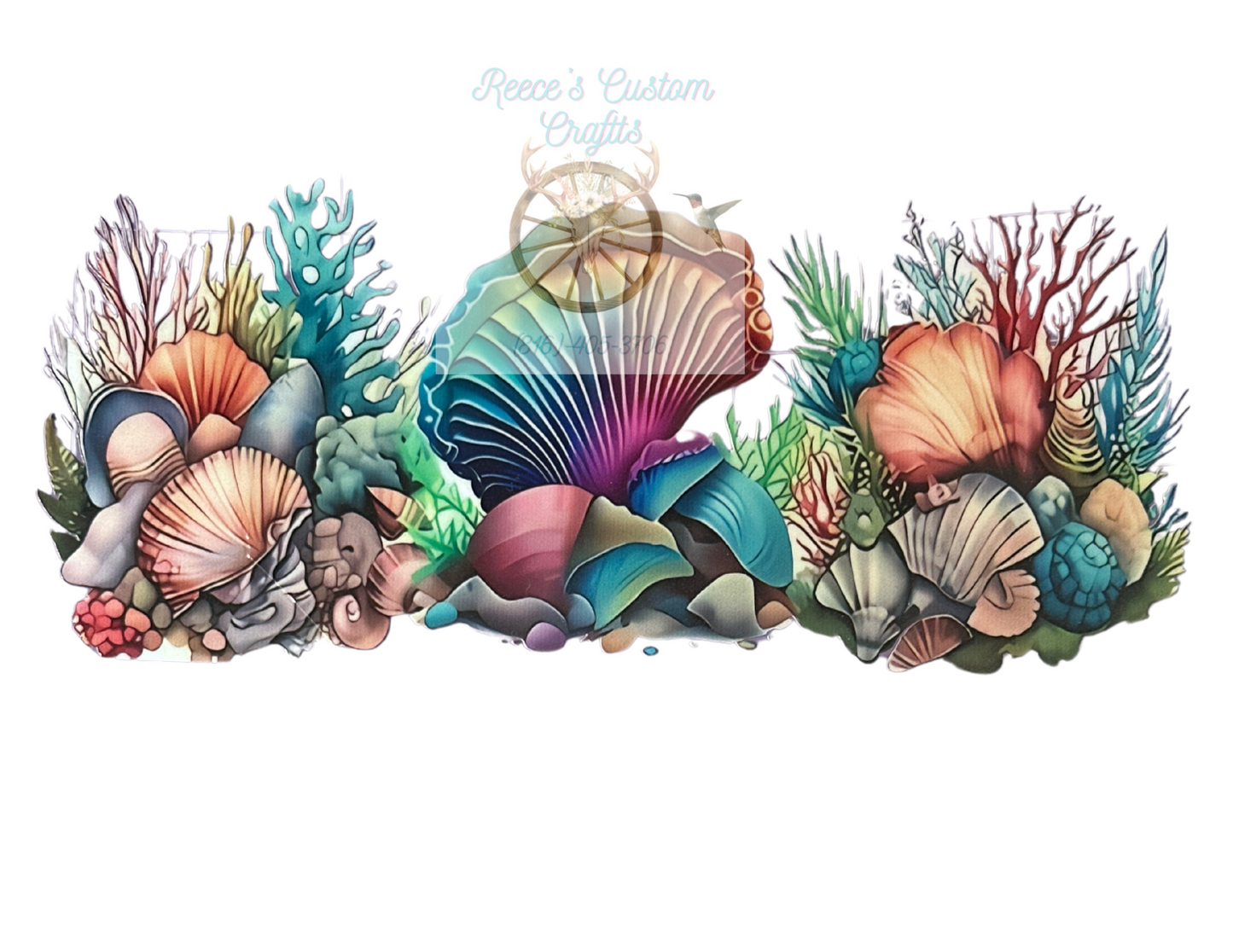 #13 seashells UVDTF WRAP