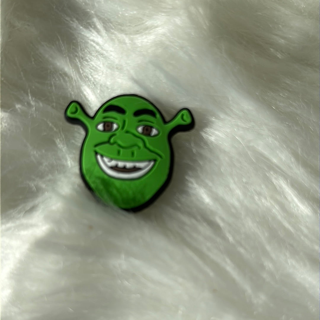 #295,#296 green monster silicone focal beads