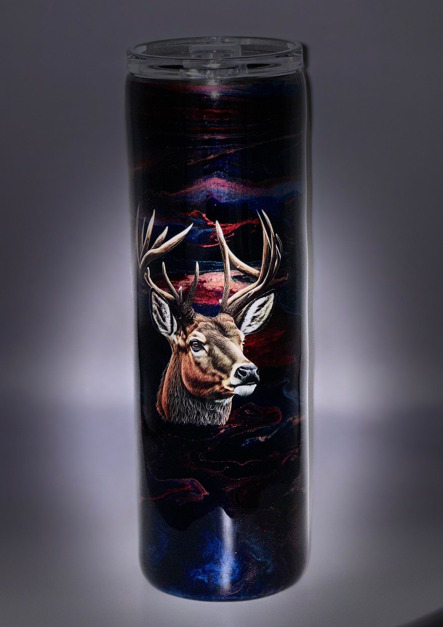 30oz blue and red alc ink RTS