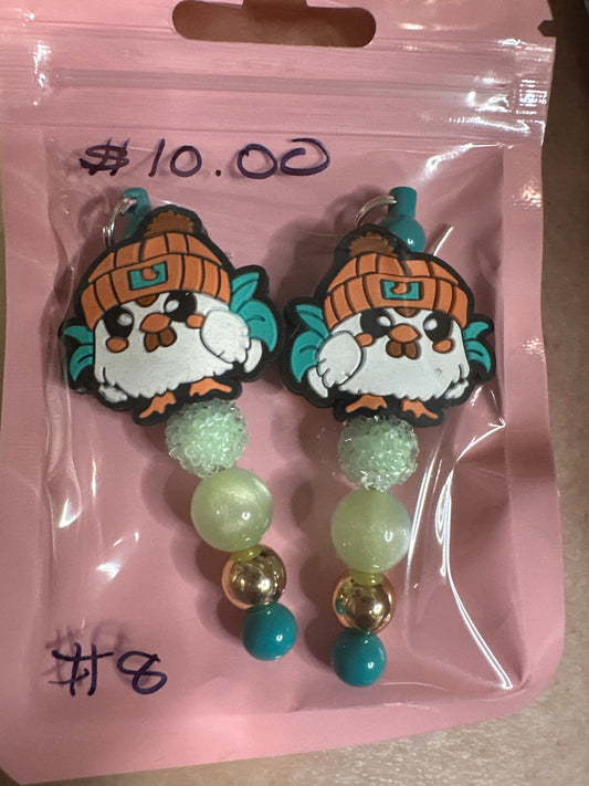 #8 chick earrings set