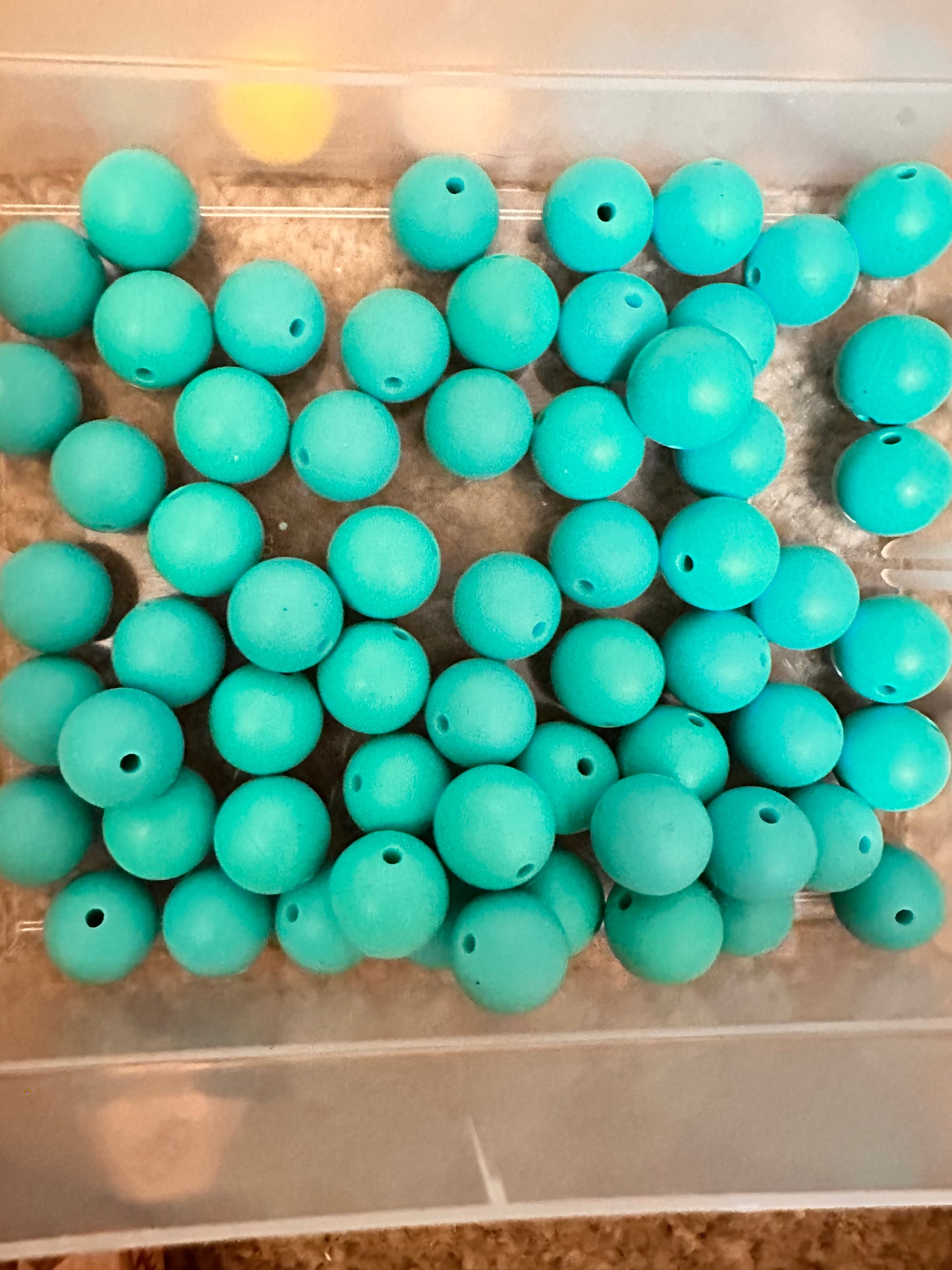 15mm solid color silicone beads