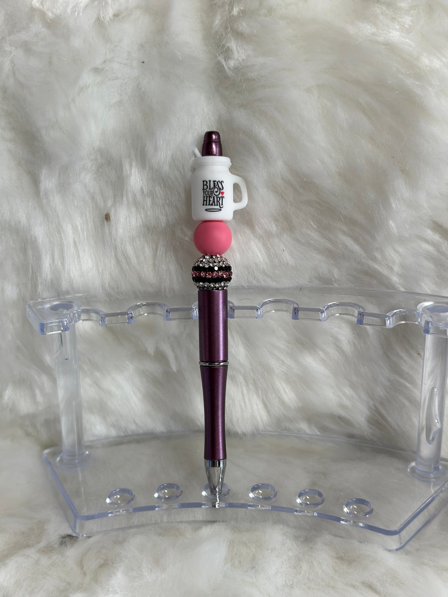 Bless your Heart mug beaded pen RTS