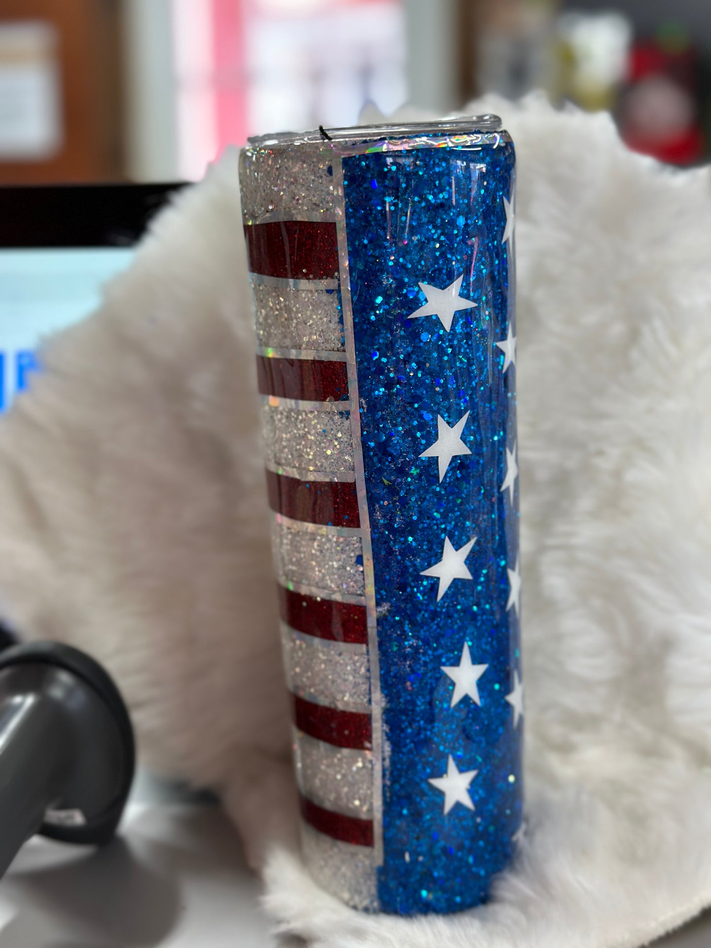 #33 30oz American flag tumbler