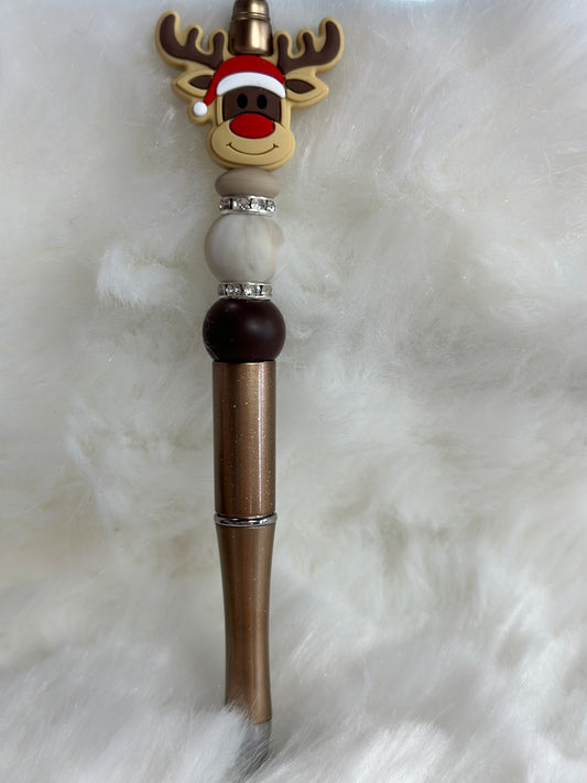 Reindeer beaded pen