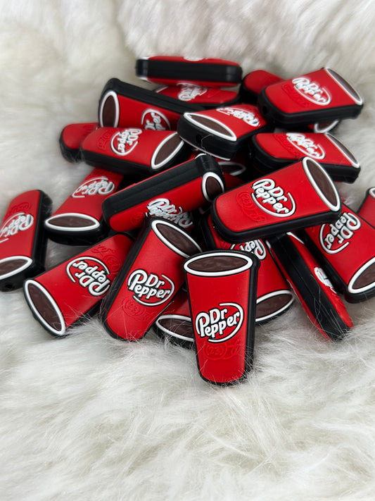 #141 Dr Pepper silicone focal beads