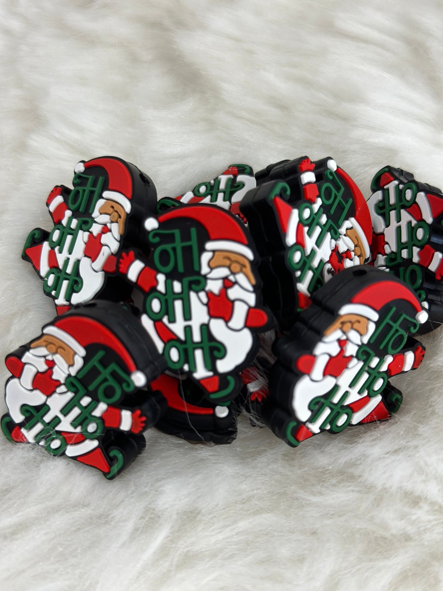 #172 Ho Ho Ho silicone focal beads