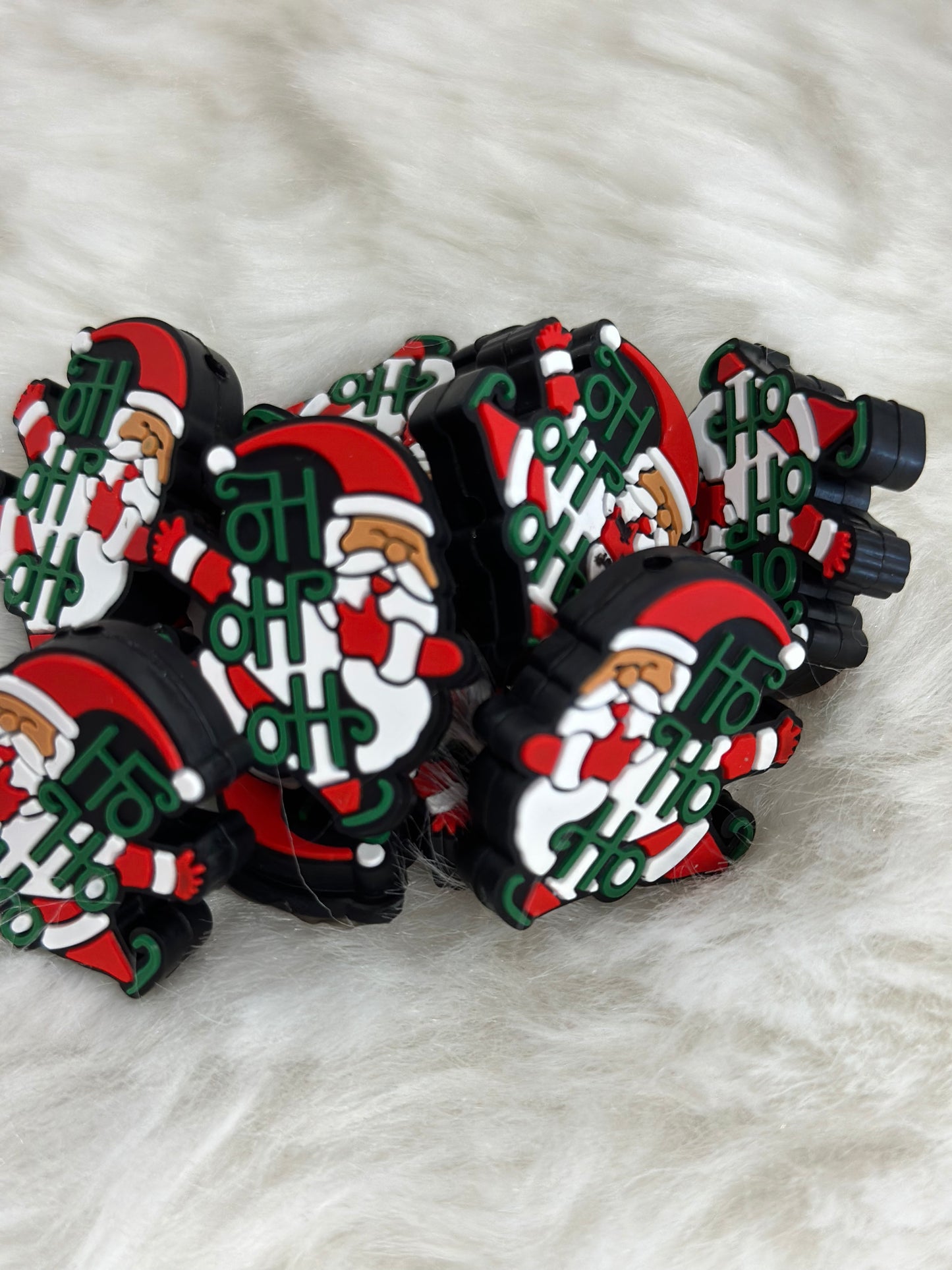 #172 Ho Ho Ho silicone focal beads