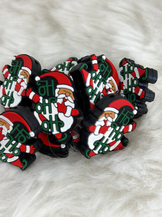 #172 Ho Ho Ho silicone focal beads