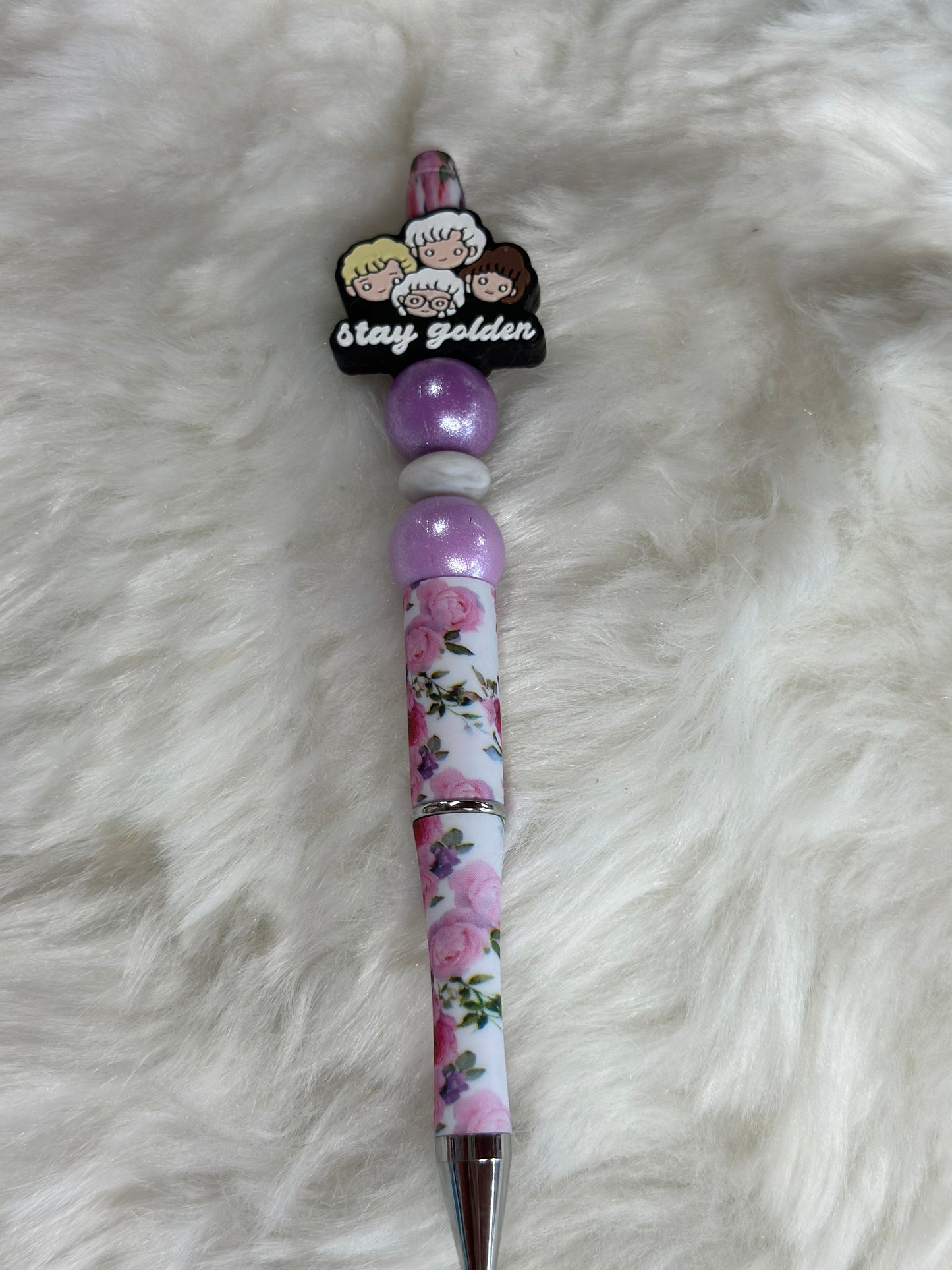 Stay golden beaded pens