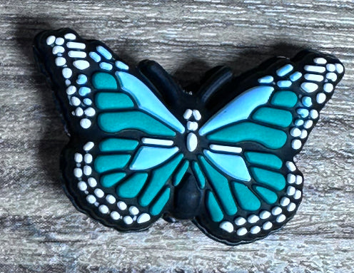 #111 Butterflies silicone focal beads