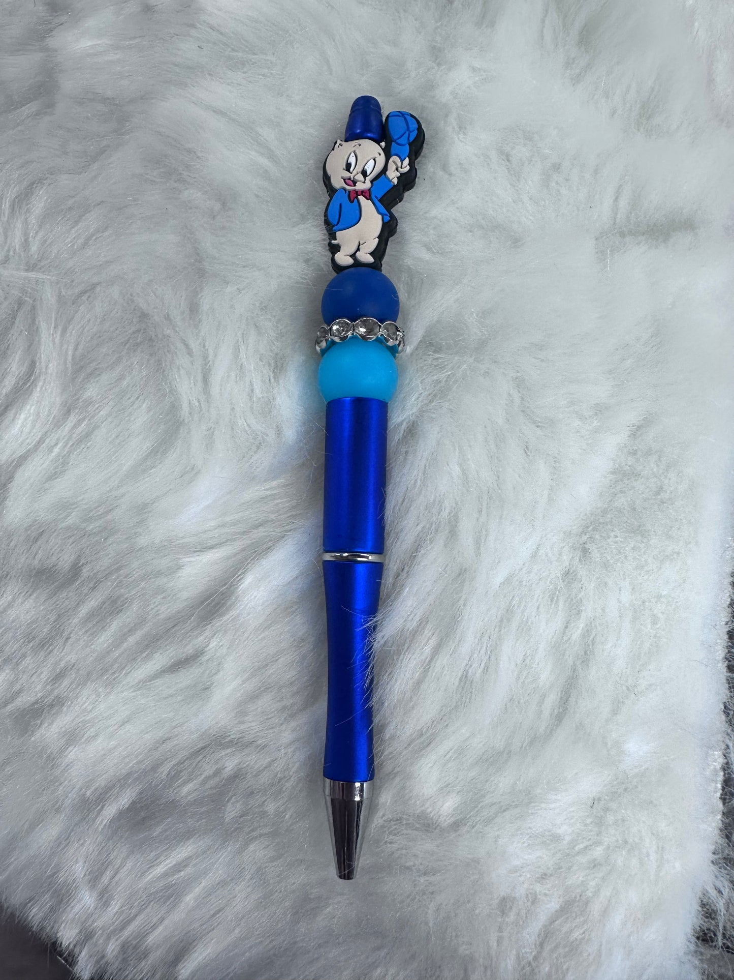 BEADED BLUE PIG PEN