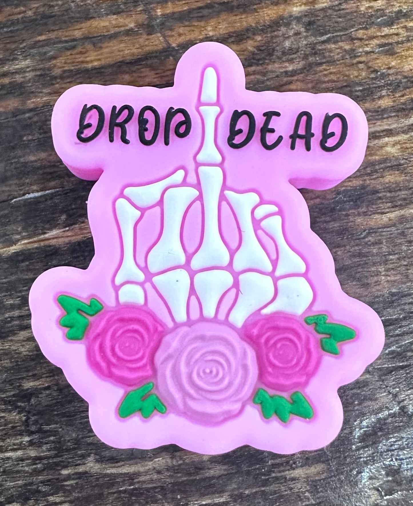 Drop dead silicone focal beads
