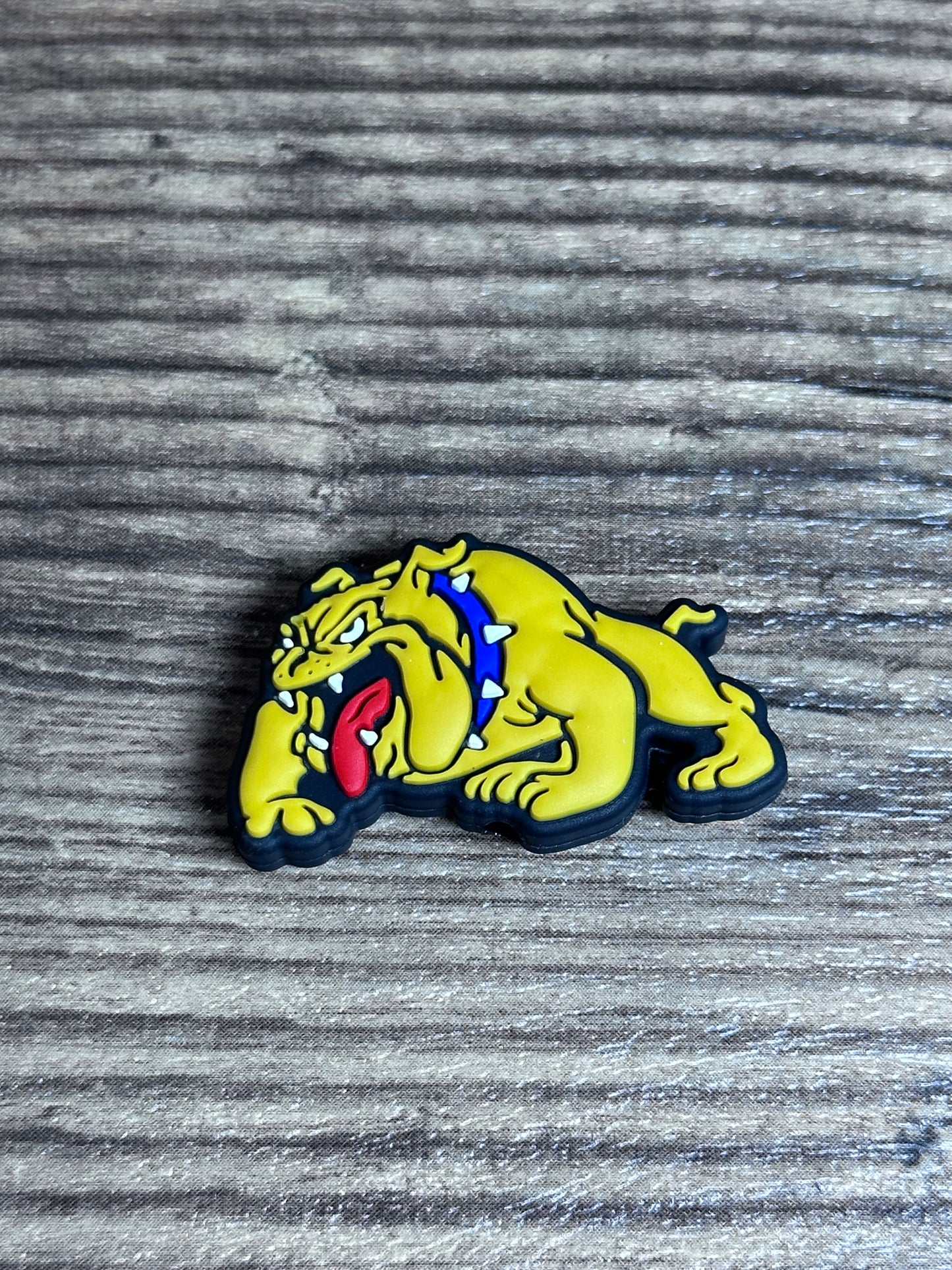 Bulldog silicone focal bead