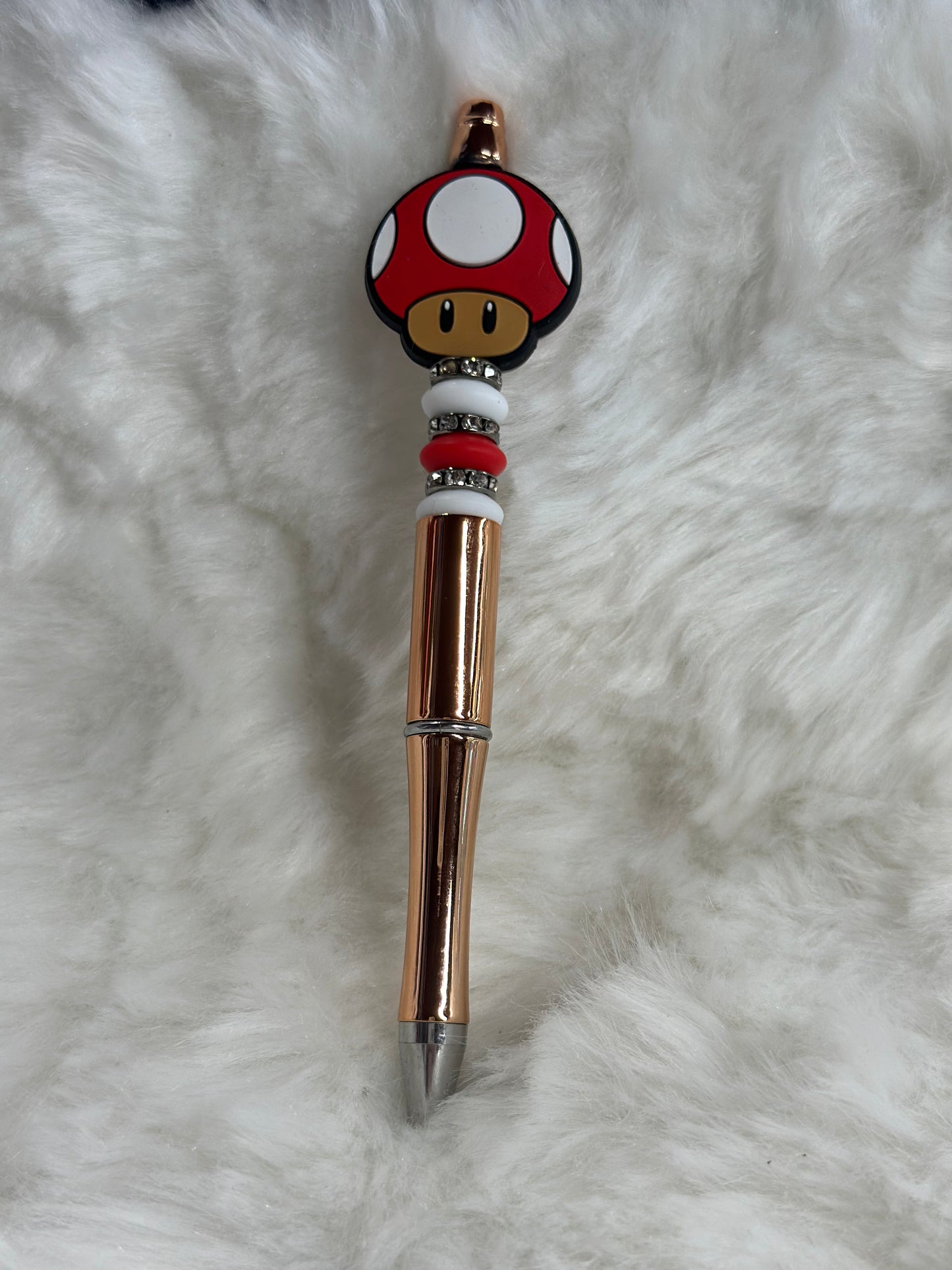 Mushroom silicone beaded pen