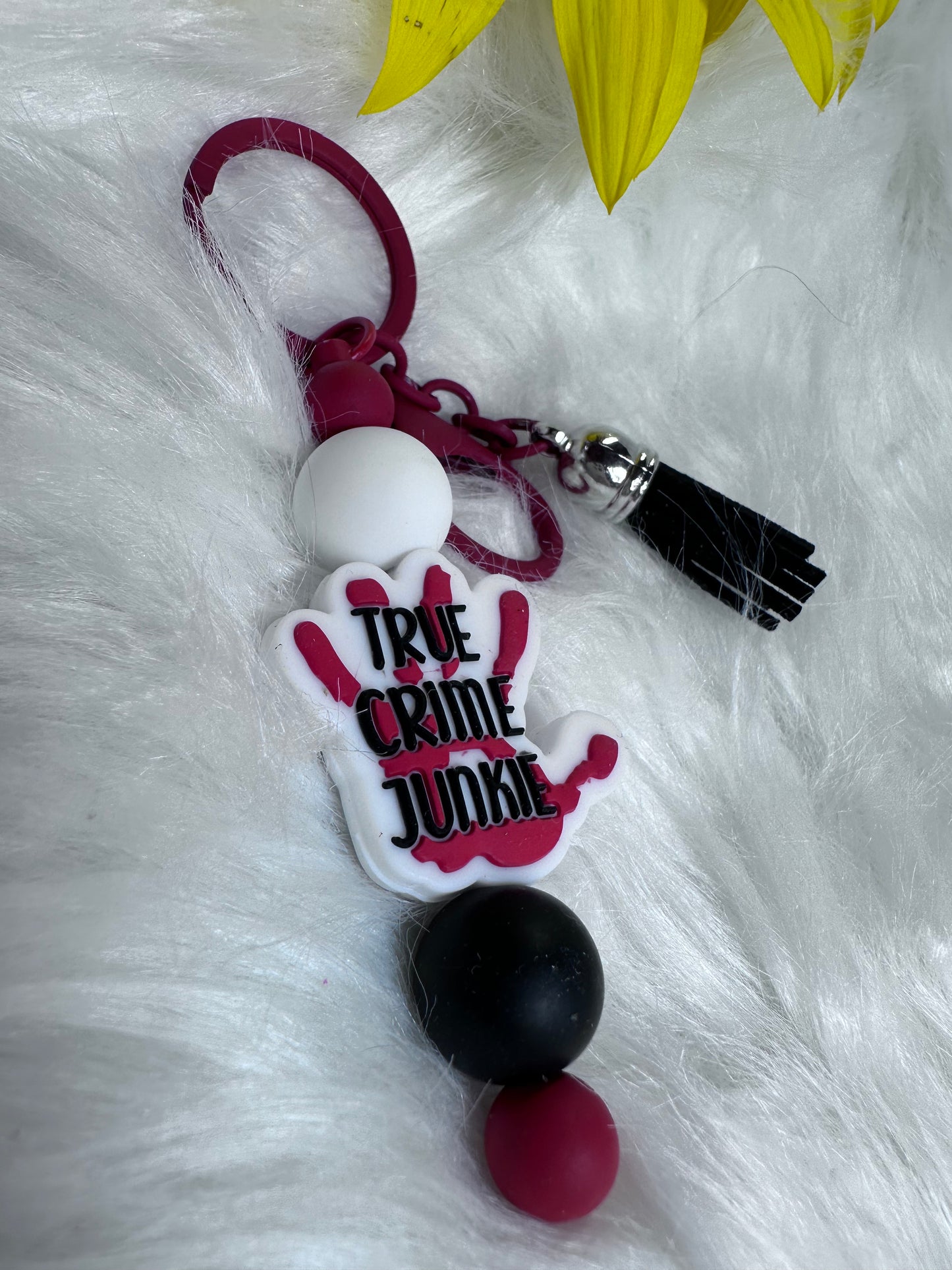 True crime keychain bar.