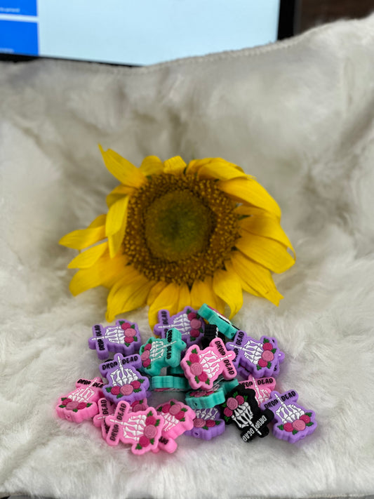 Drop dead silicone focal beads